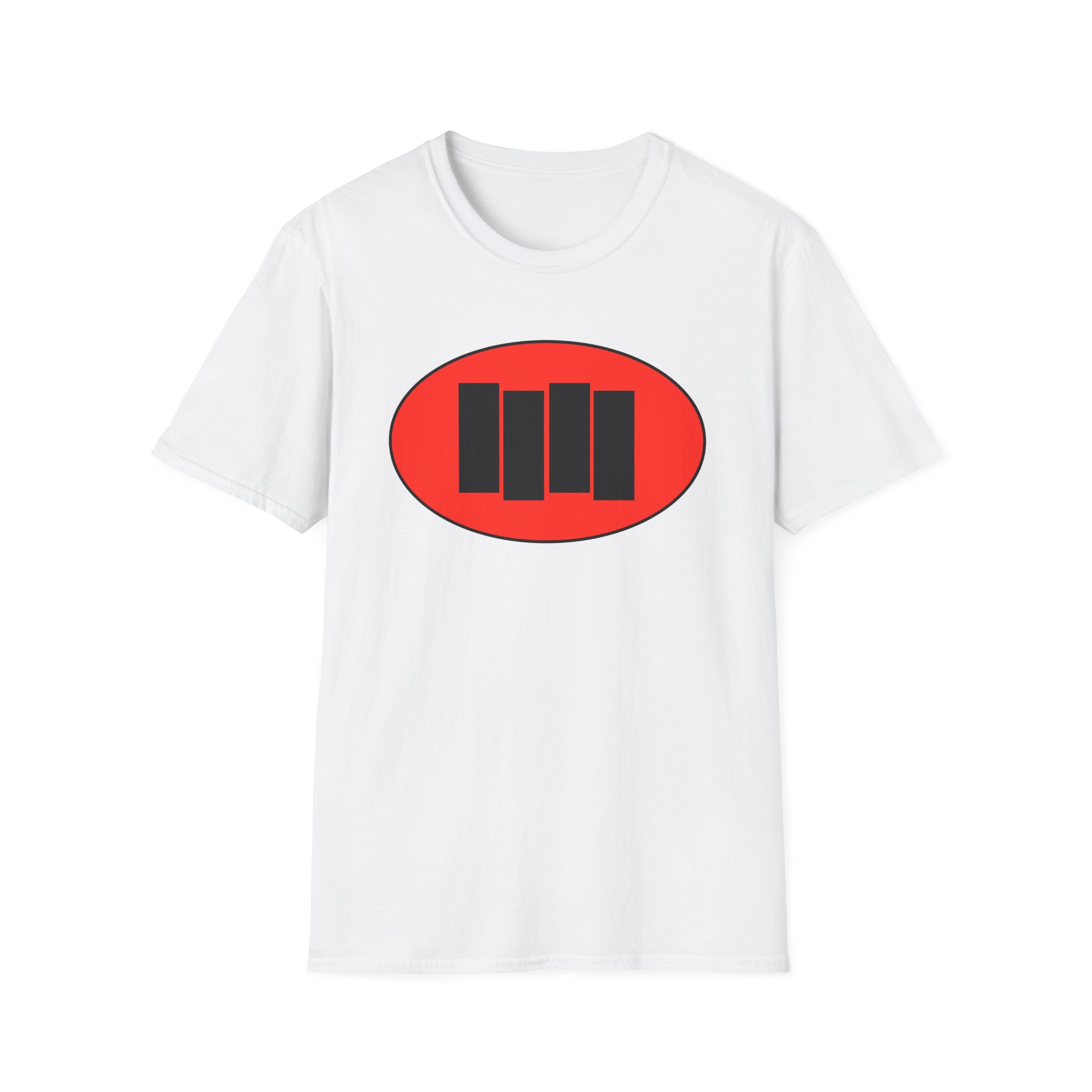 Black Flag Oval Bars Unisex Softstyle T-Shirt