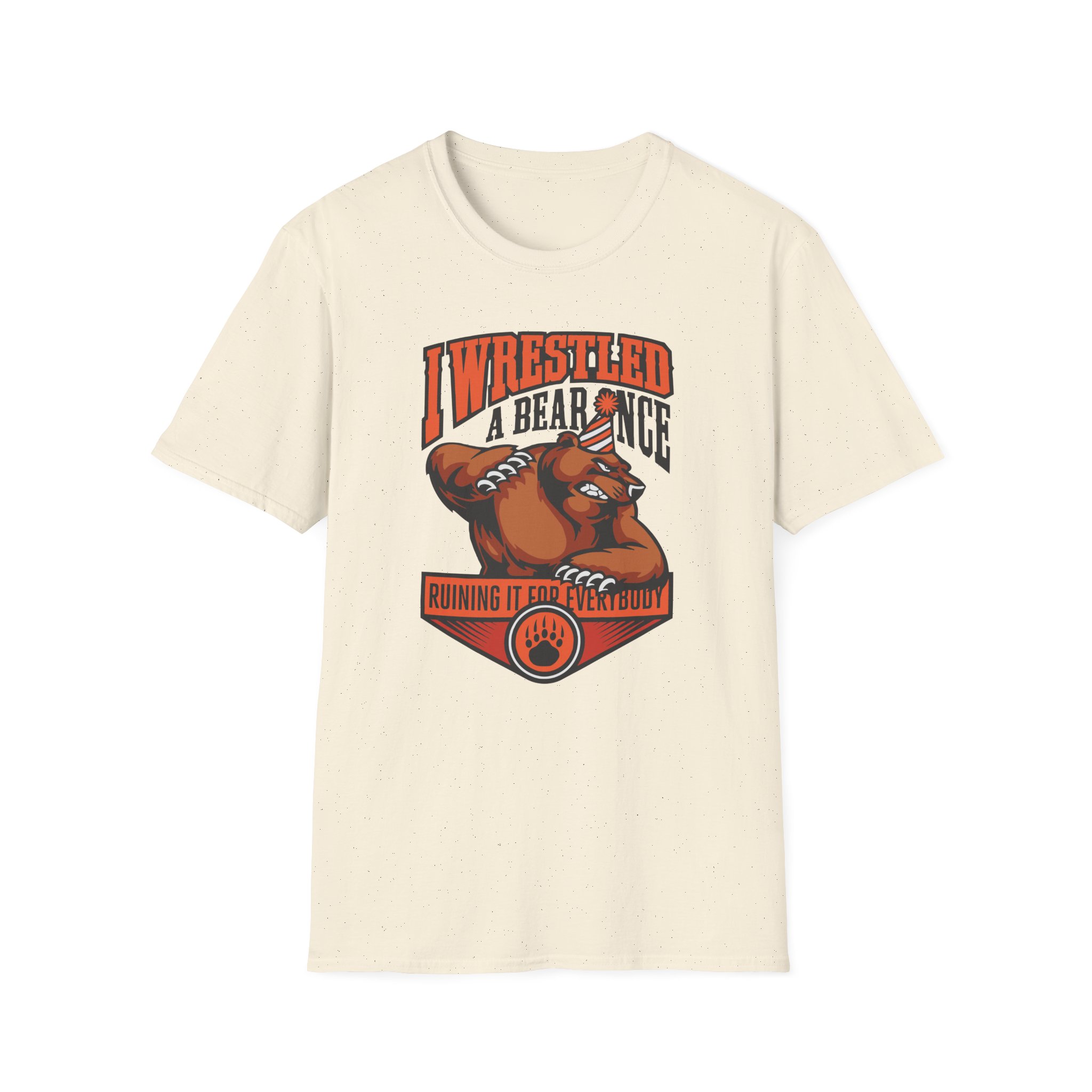 Iwrestledabearonce Unisex Softstyle T-Shirt