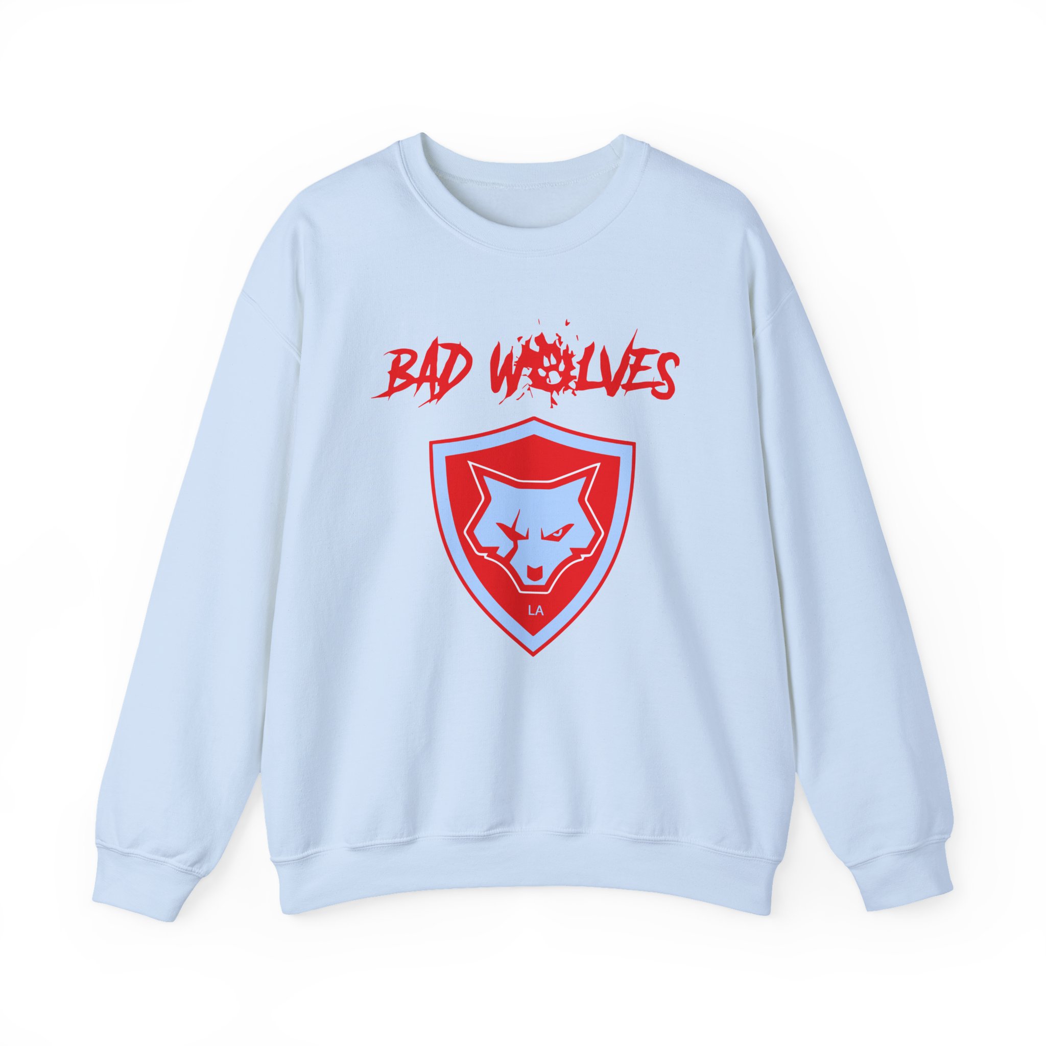 Bad Wolves Shield Blue Unisex Heavy Blendâ„¢ Crewneck Sweatshirt