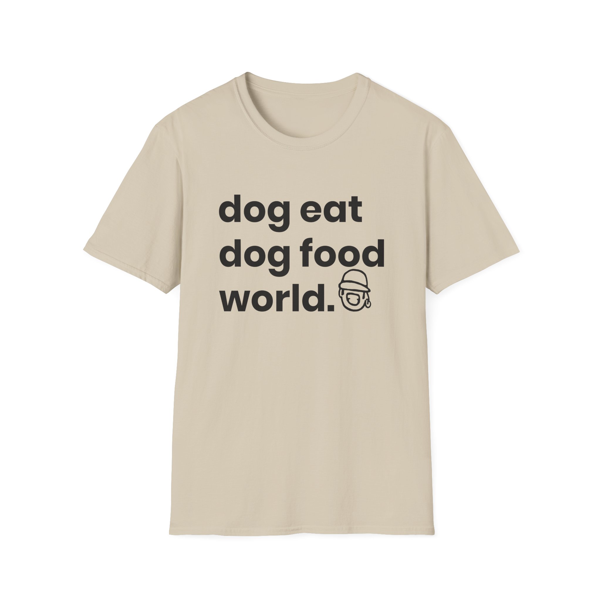 Niko B Dog Eat Dog Food World Unisex Softstyle T-shirt
