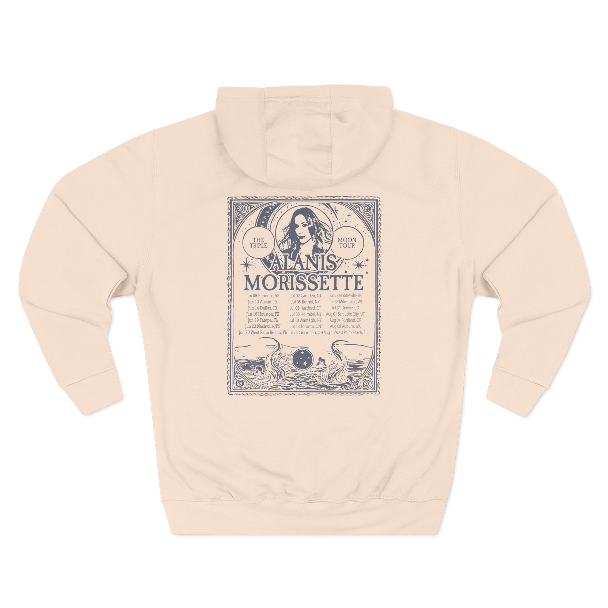 Alanis Morissette The Teple Moon Tour Three-Panel Fleece Hoodie