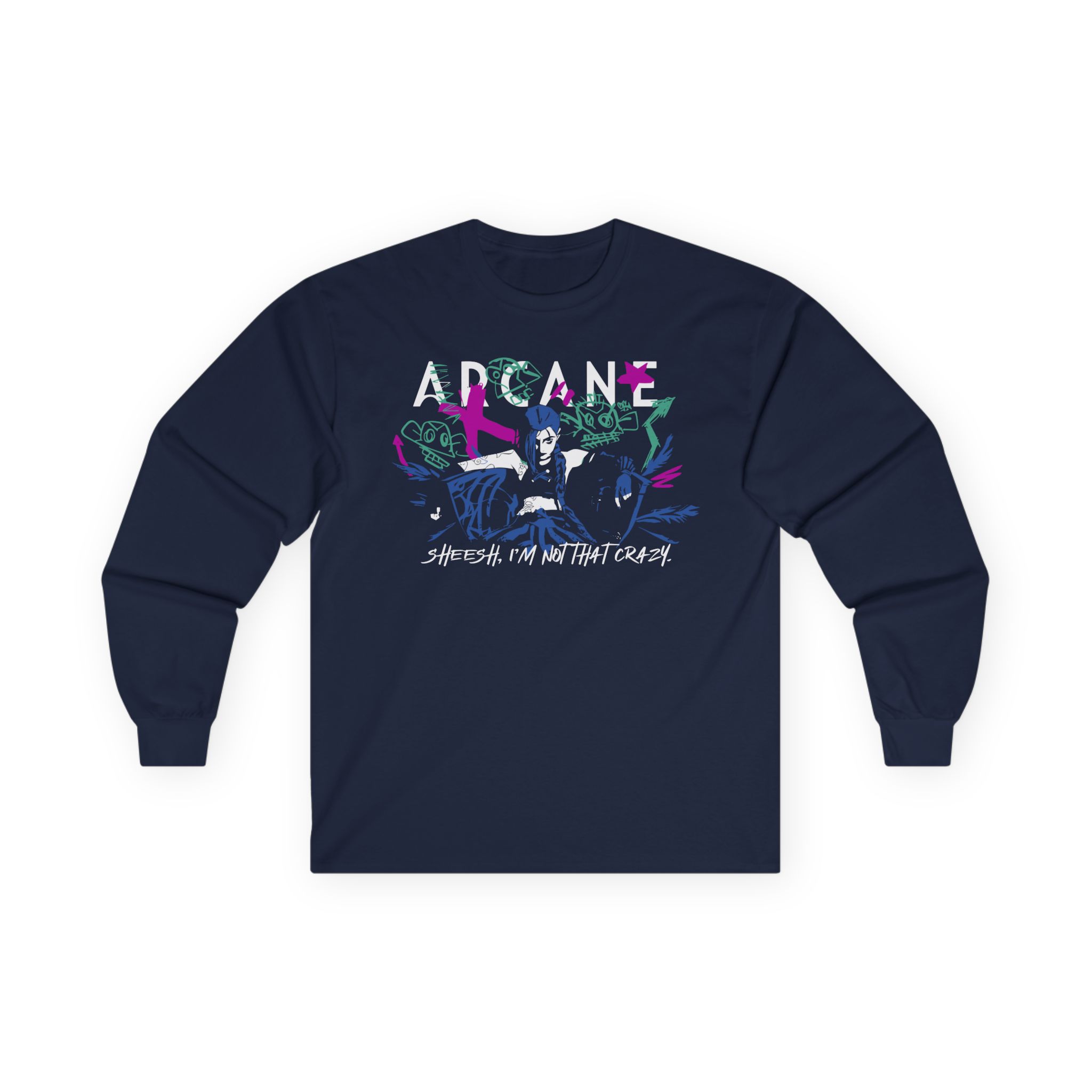 Jinx Arcane Unisex Ultra Cotton Long Sleeve Tee