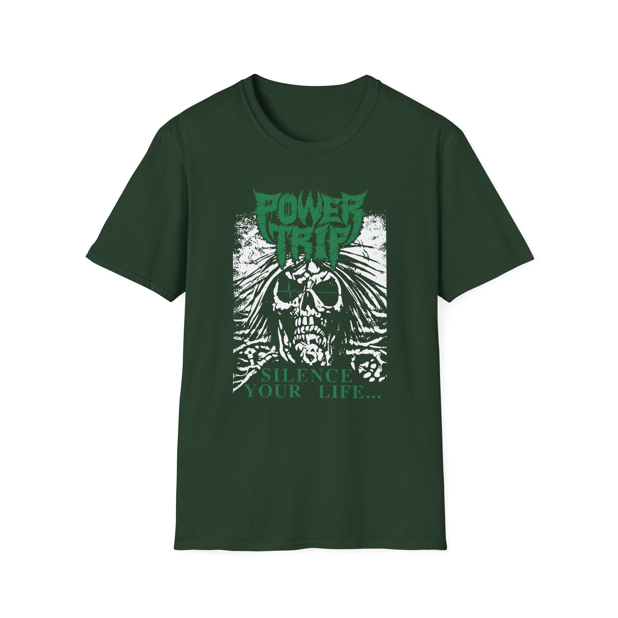 Power Trip Silence Unisex Softstyle T-Shirt