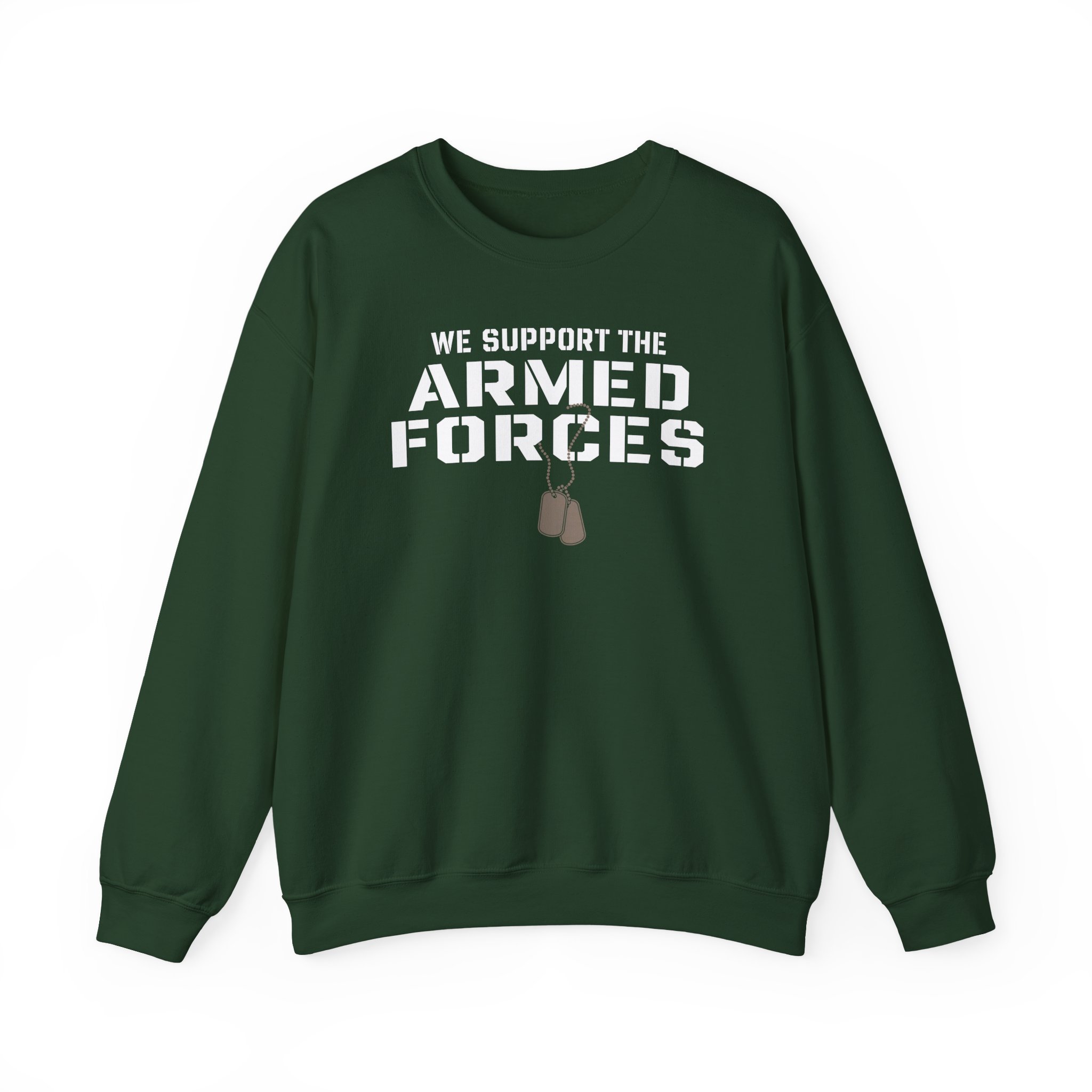 Valuetainment We Support the Armed Forces Unisex Heavy Blendâ„¢ Crewneck Sweatshirt