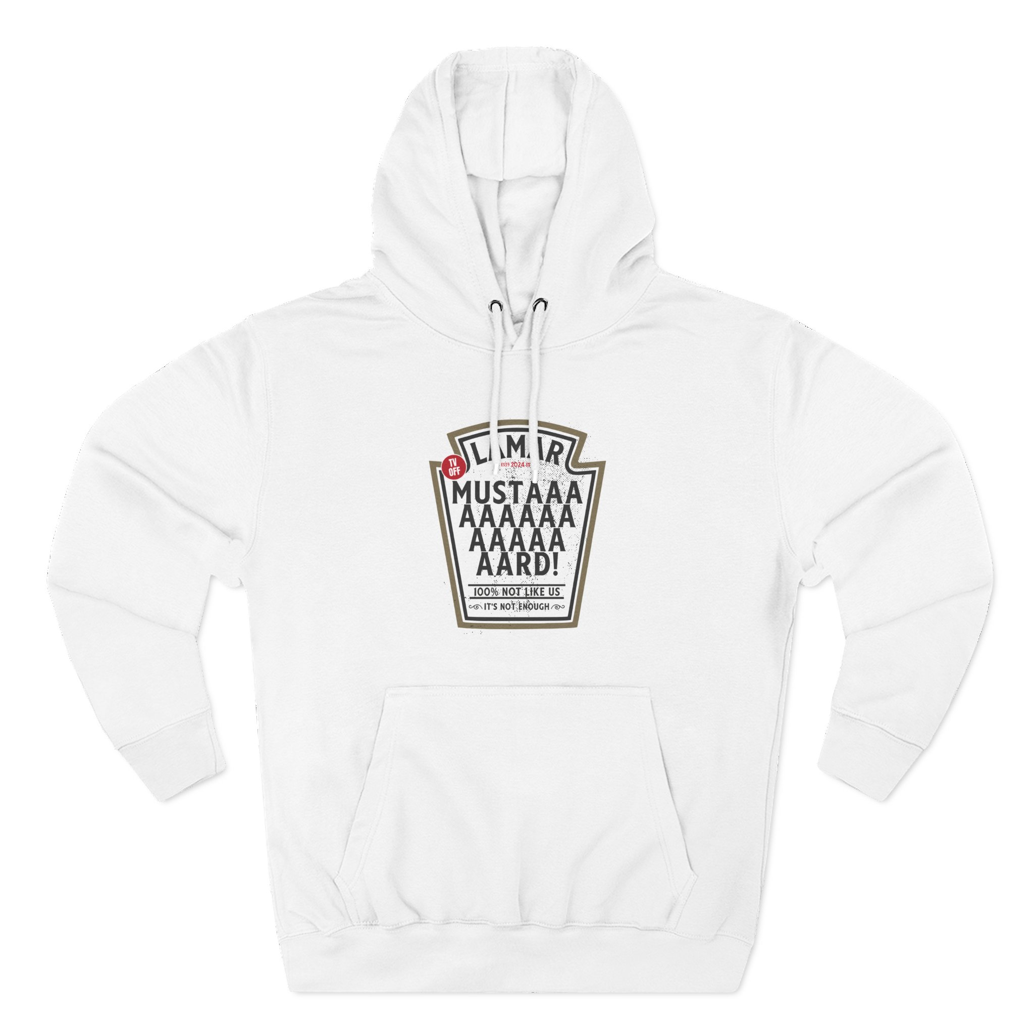 Kendrick Lamar Mustard Tv Off Three-Panel Fleece Hoodie
