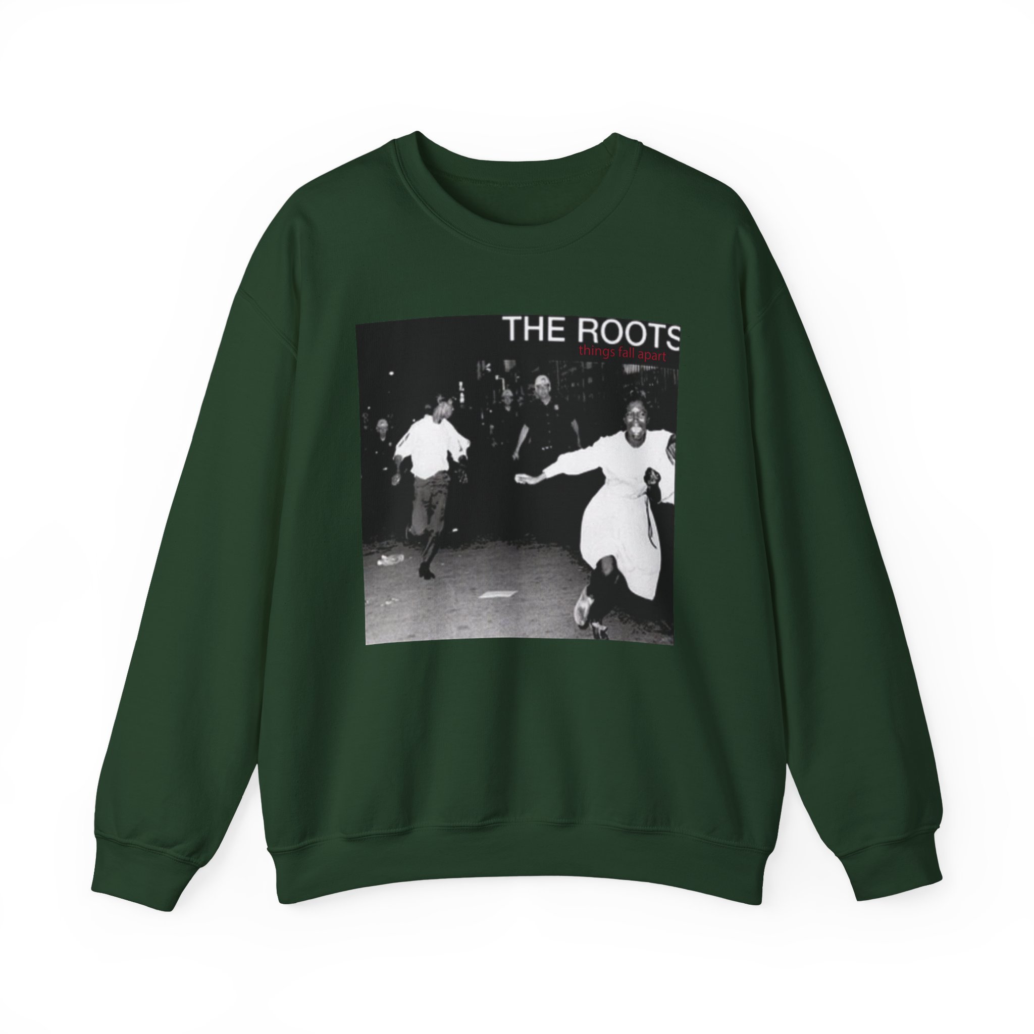 The Roots Things Fall Apart Album Cover Unisex Heavy Blendâ„¢ Crewneck Sweatshirt