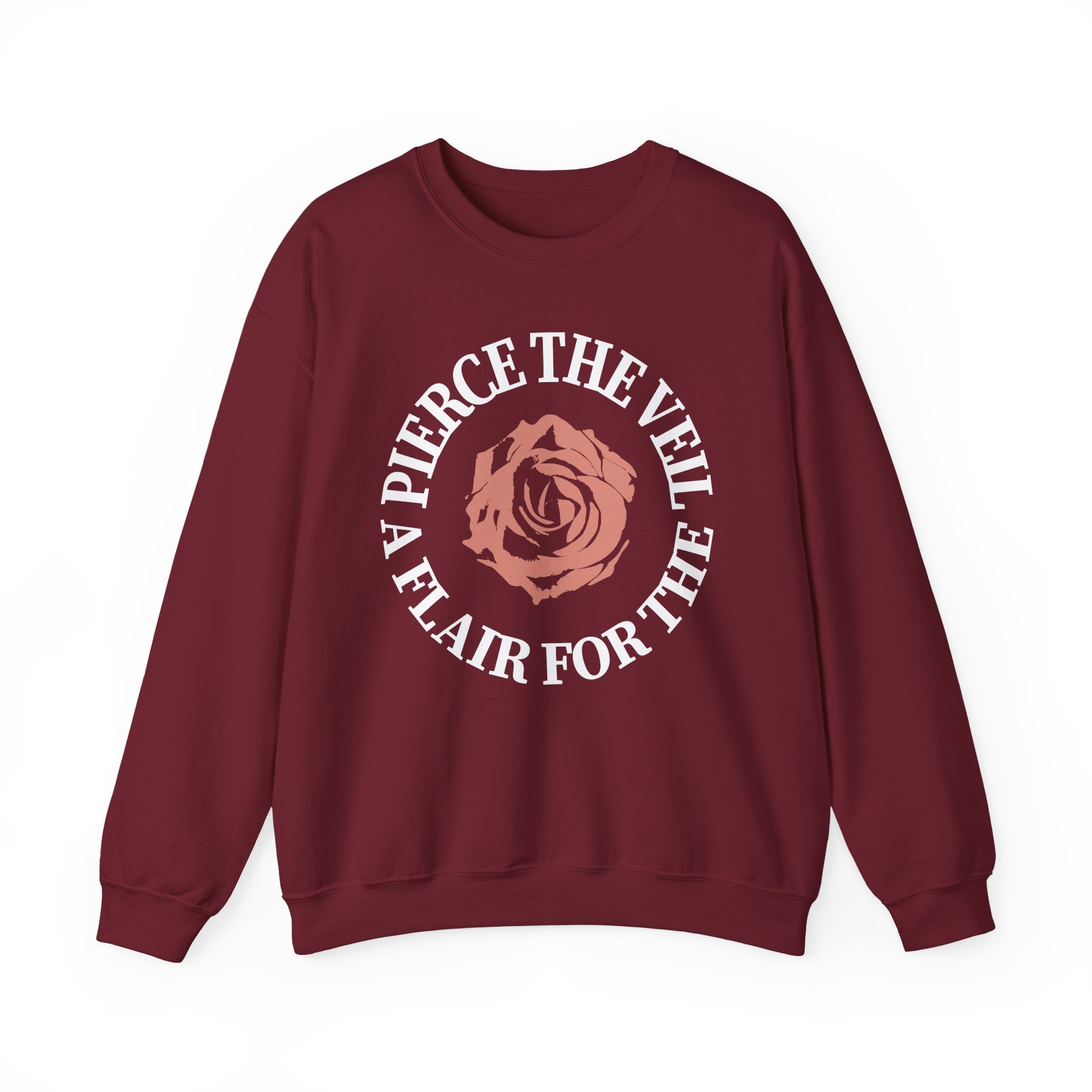 Pierce the Veil a Flair for the Dramatic Rose Unisex Heavy Blendâ„¢ Crewneck Sweatshirt