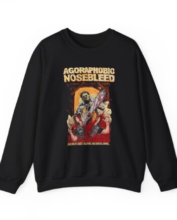 Agoraphobic Nosebleed Leatherface Unisex Heavy Blend™ Crewneck Sweatshirt