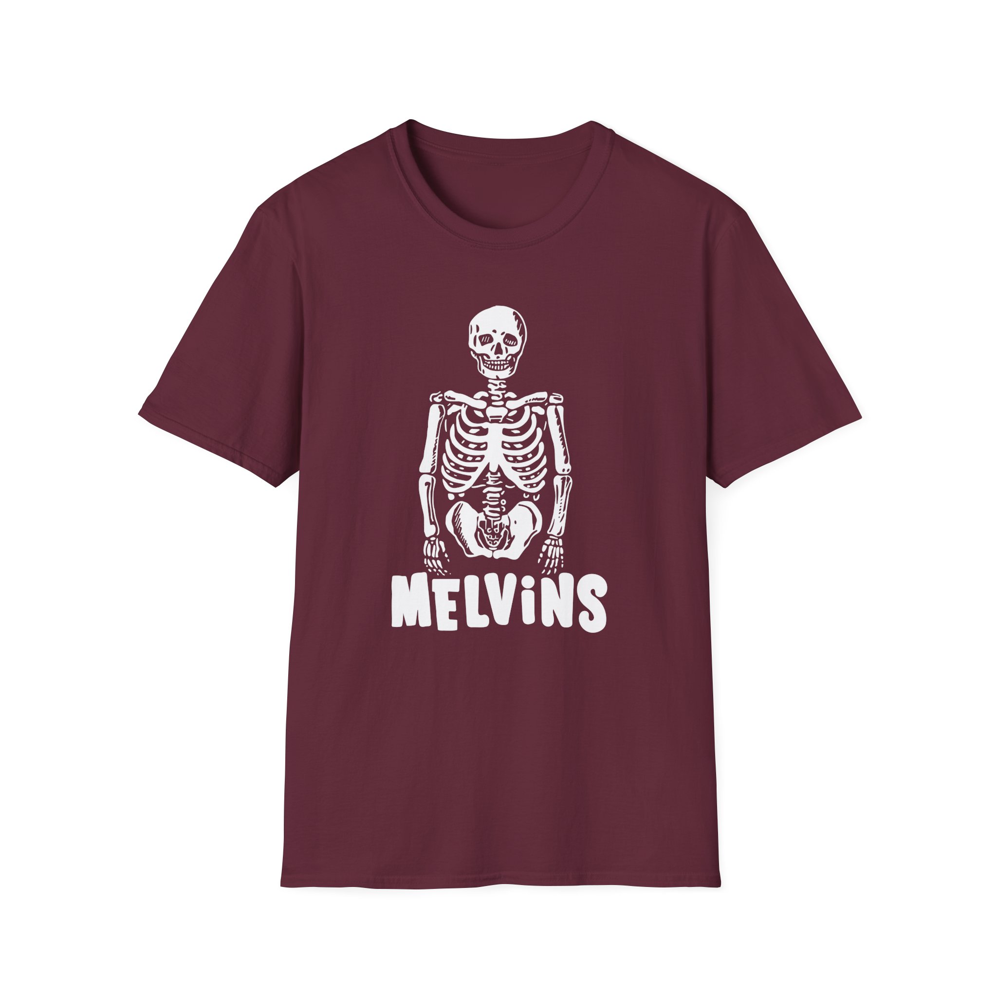 Melvins Skeleton Logo Unisex Softstyle T-Shirt