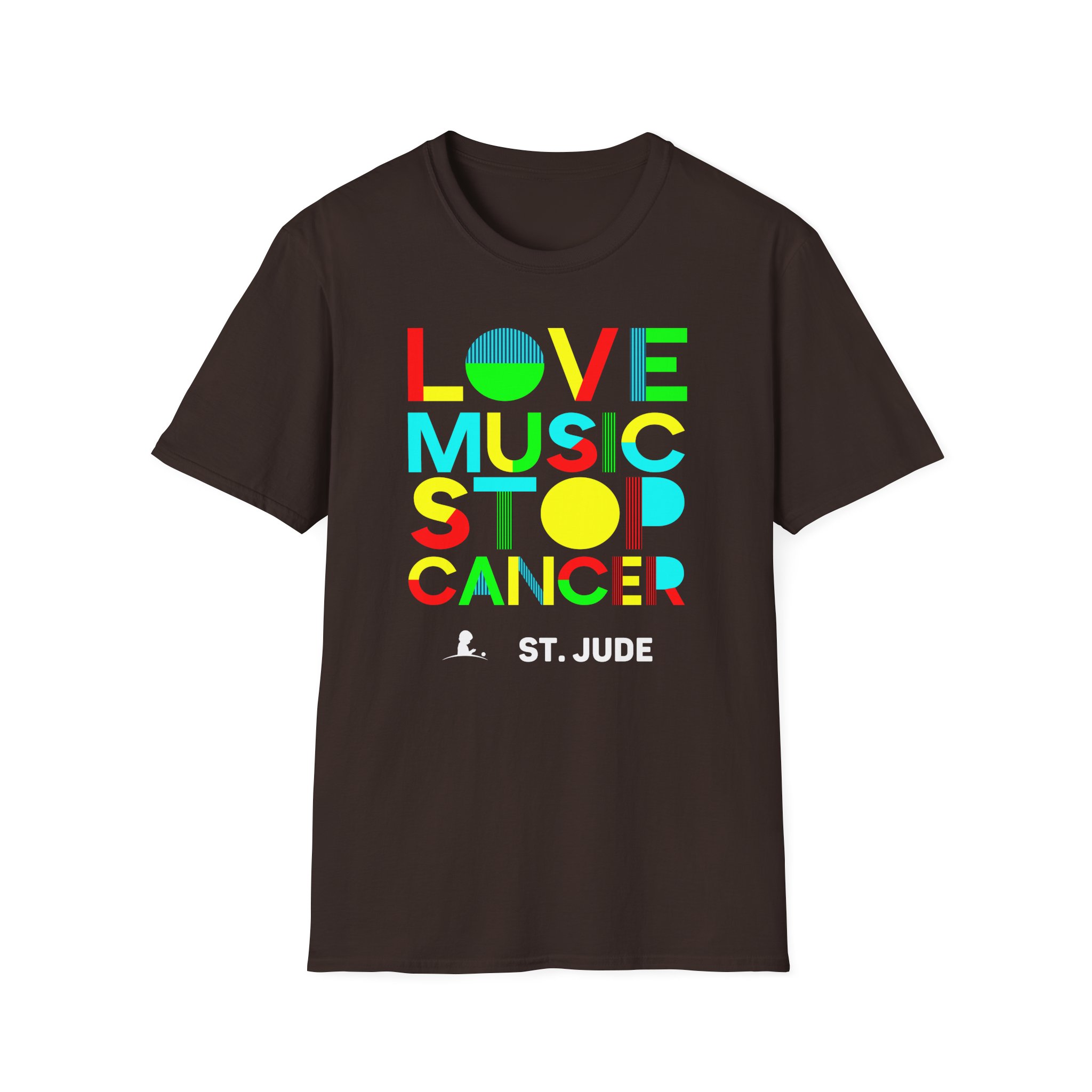Liquid Stranger Love Music Stop Cancer Unisex Softstyle T-Shirt