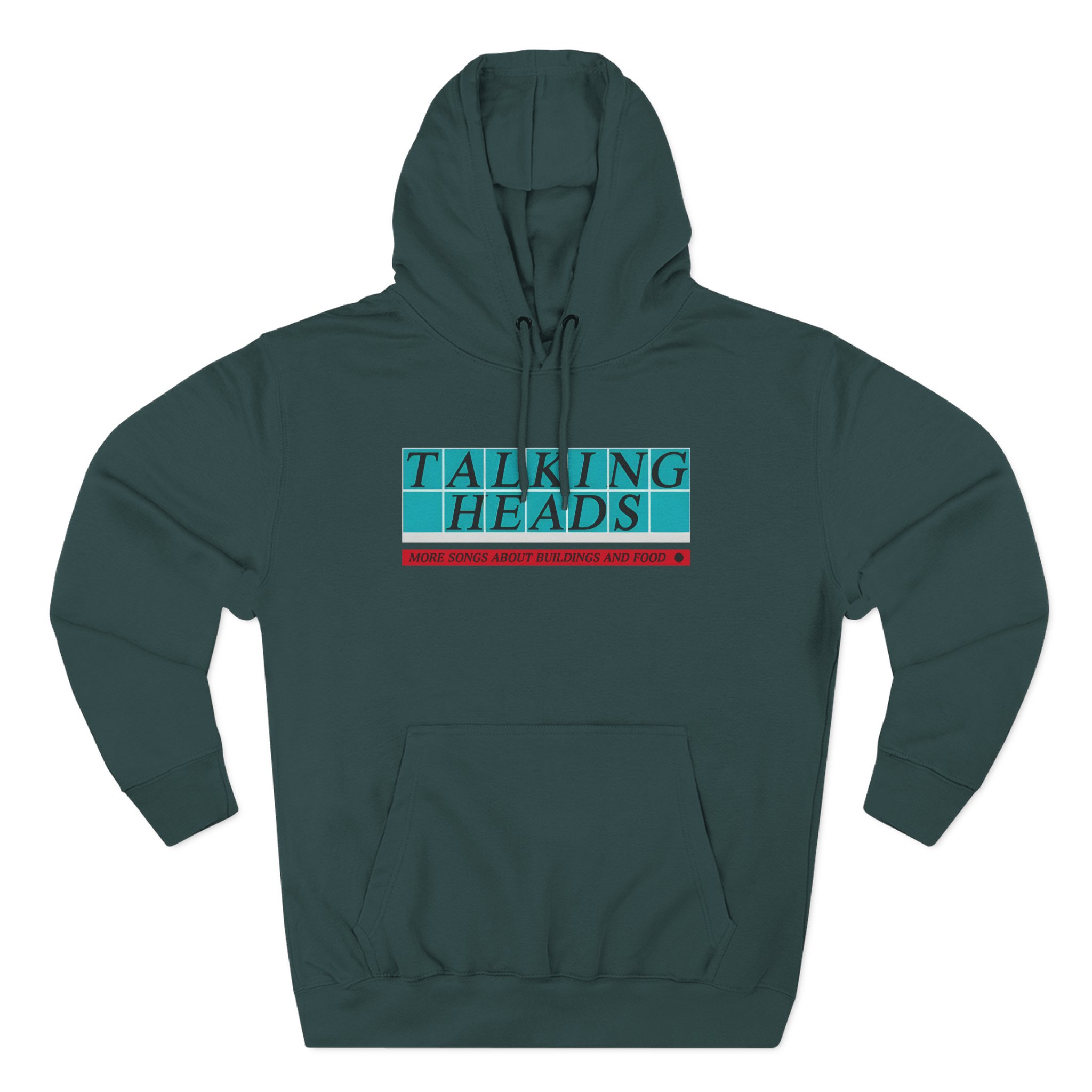 Talking Heads Tiled Logo Three-Panel Fleece Hoodie