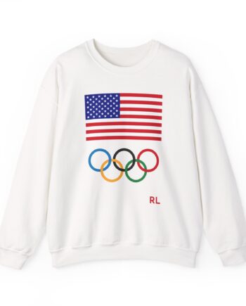 Nina Dobrev Polo Falph Lauren Team Usa Unisex Heavy Blend™ Crewneck Sweatshirt