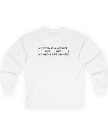 Lecrae I Met God Tan Unisex Ultra Cotton Long Sleeve Tee