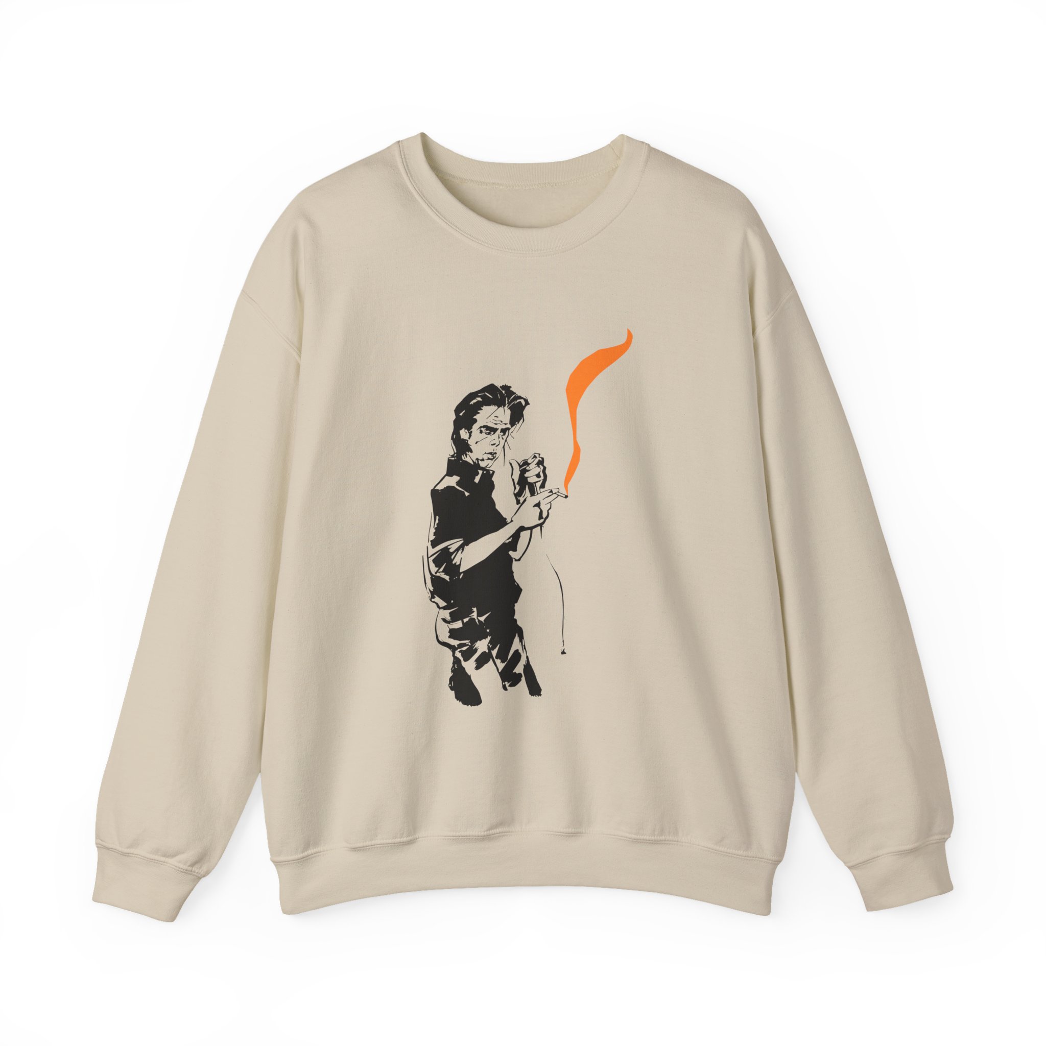 Nick Cave Smoking Unisex Heavy Blendâ„¢ Crewneck Sweatshirt