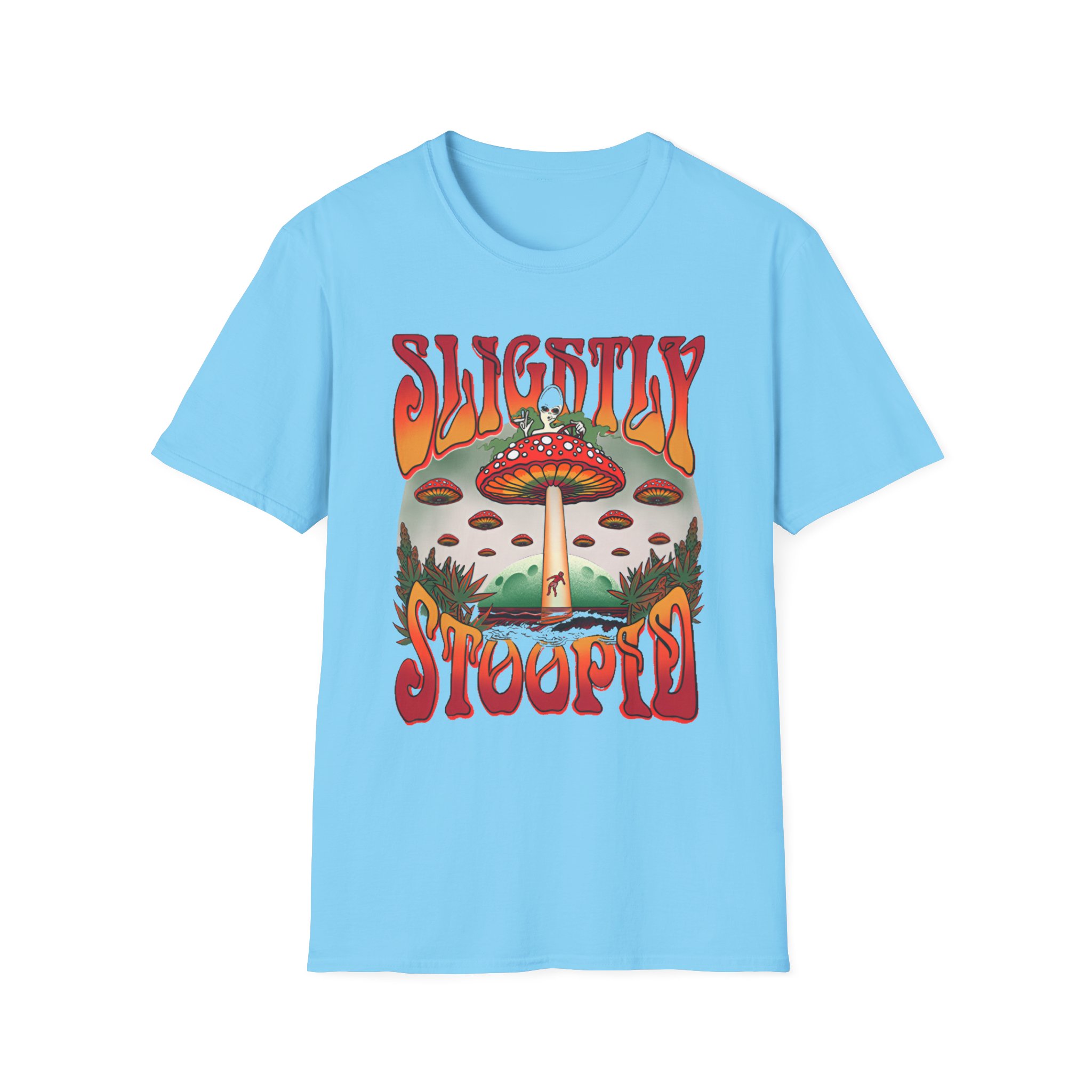 Slightly Stoopid Mushroom Ufo Unisex Softstyle T-Shirt