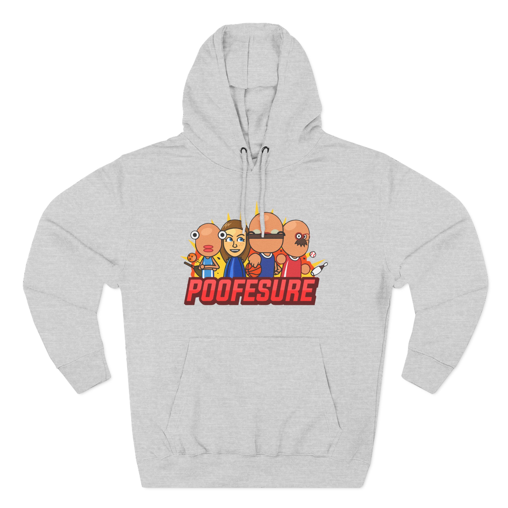 Poofesure Three-Panel Fleece Hoodie