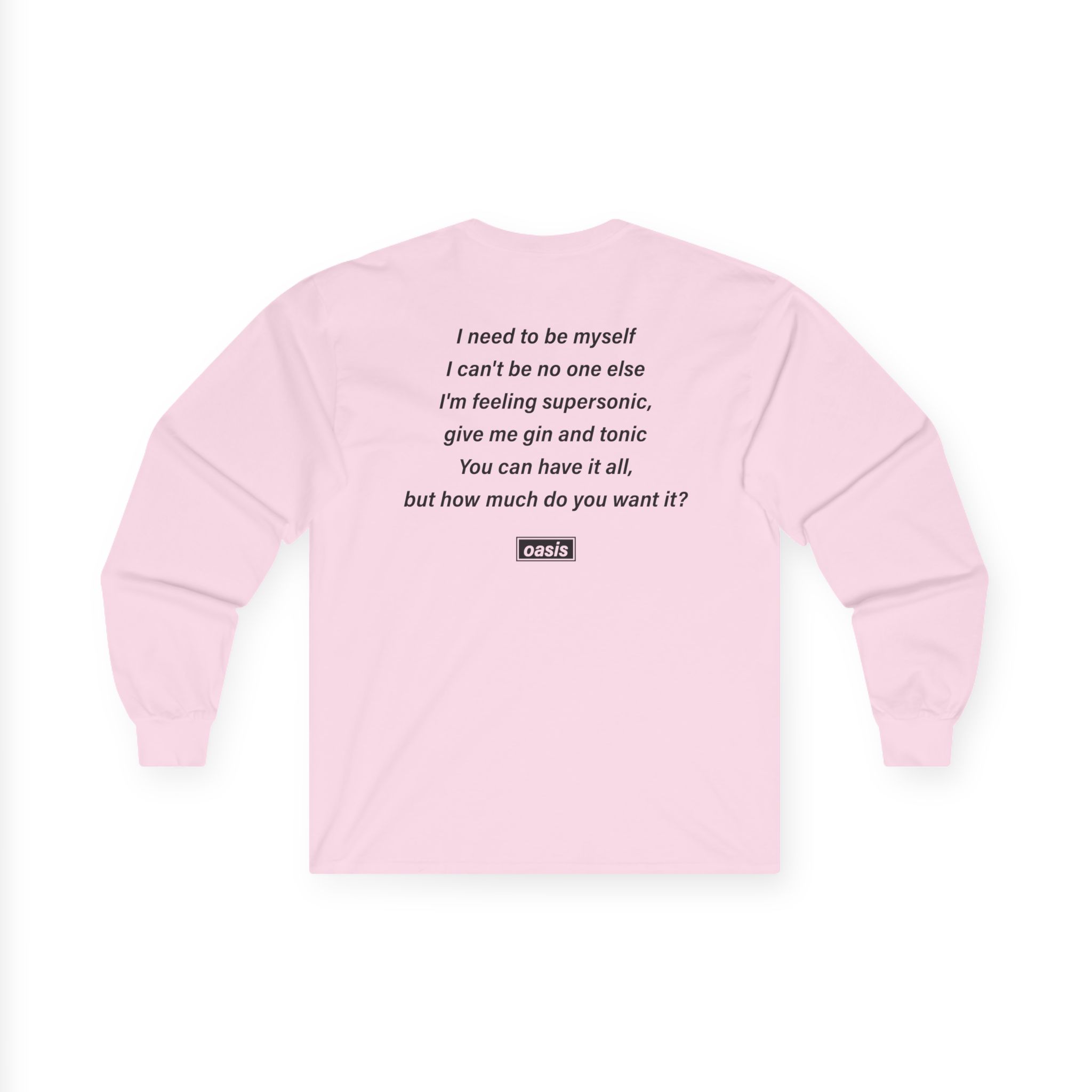 Oasis Supersonic Unisex Ultra Cotton Long Sleeve Tee