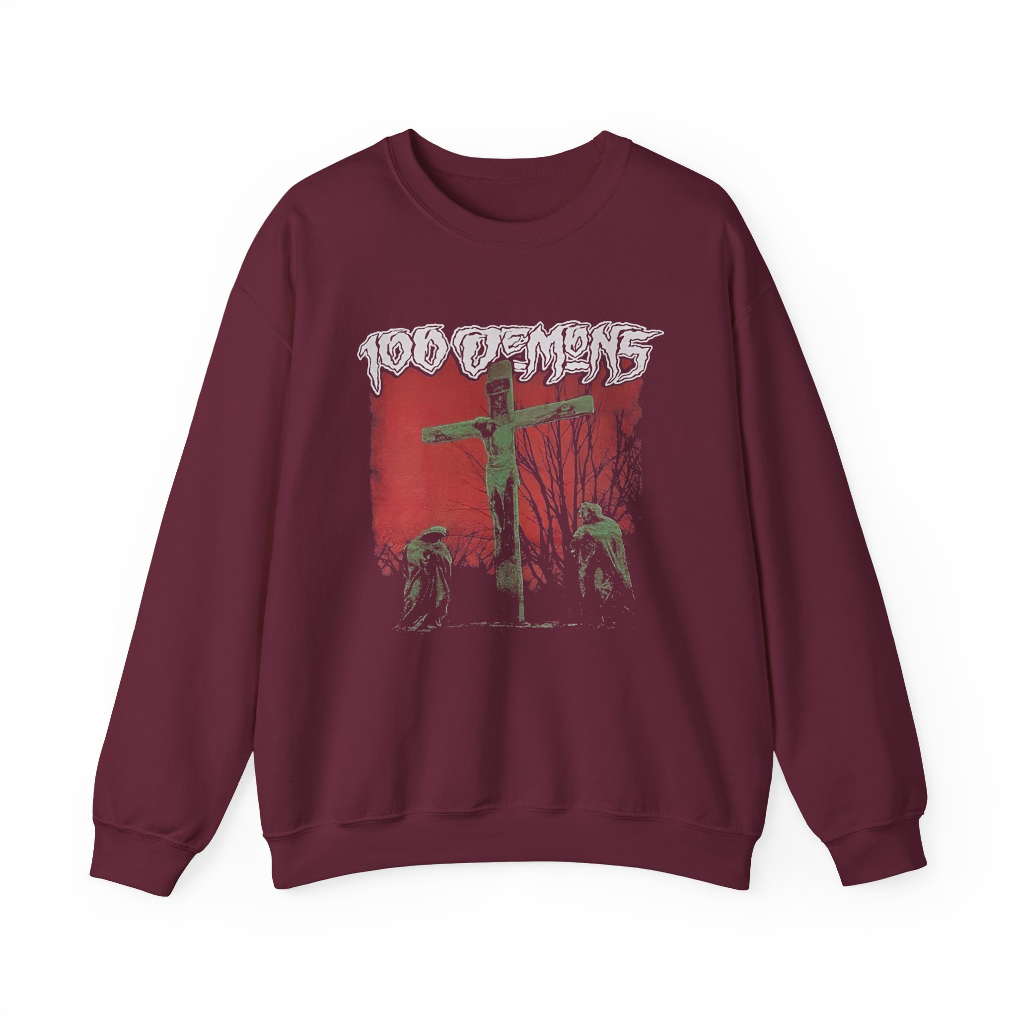 100 Demons Unisex Heavy Blendâ„¢ Crewneck Sweatshirt