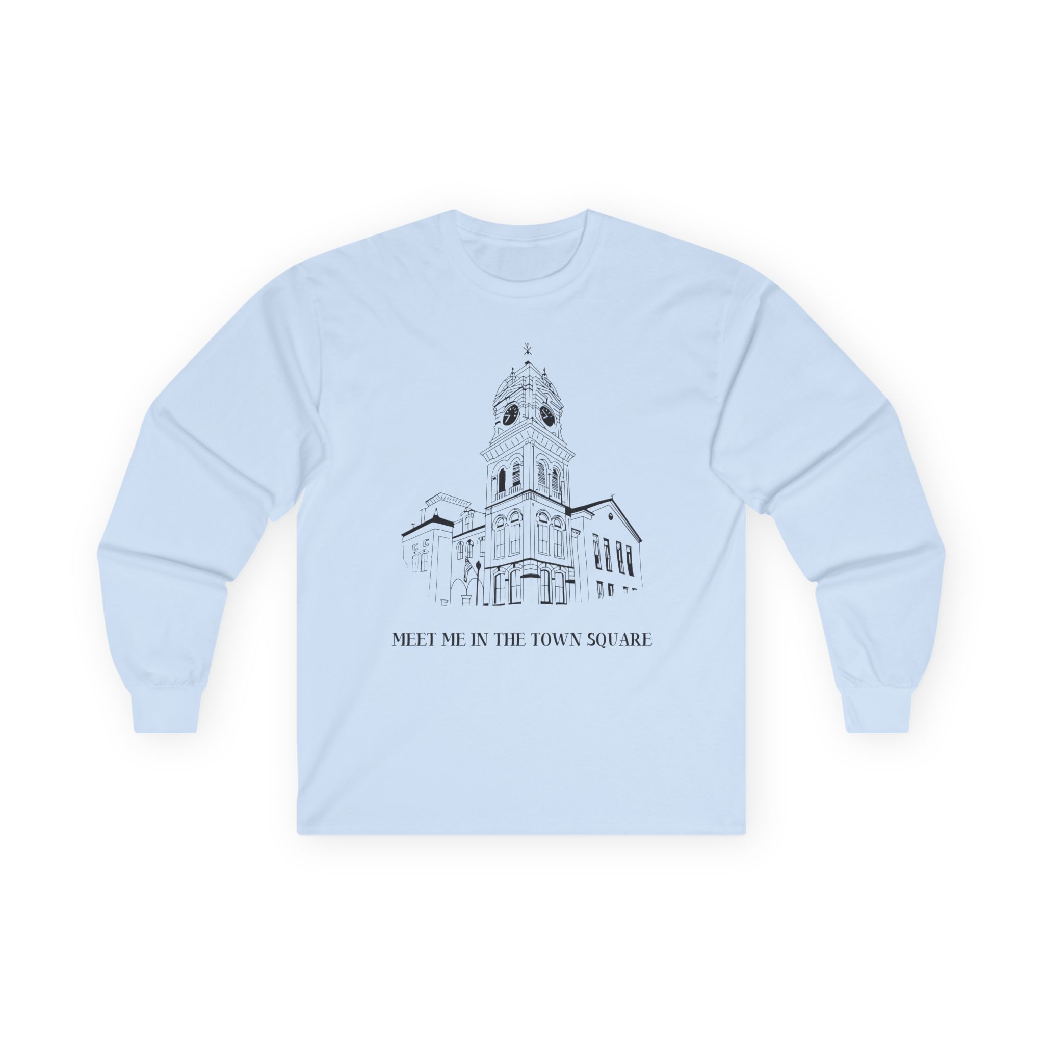 Nina Dobrev Eet Me in the Town Square Unisex Ultra Cotton Long Sleeve Tee