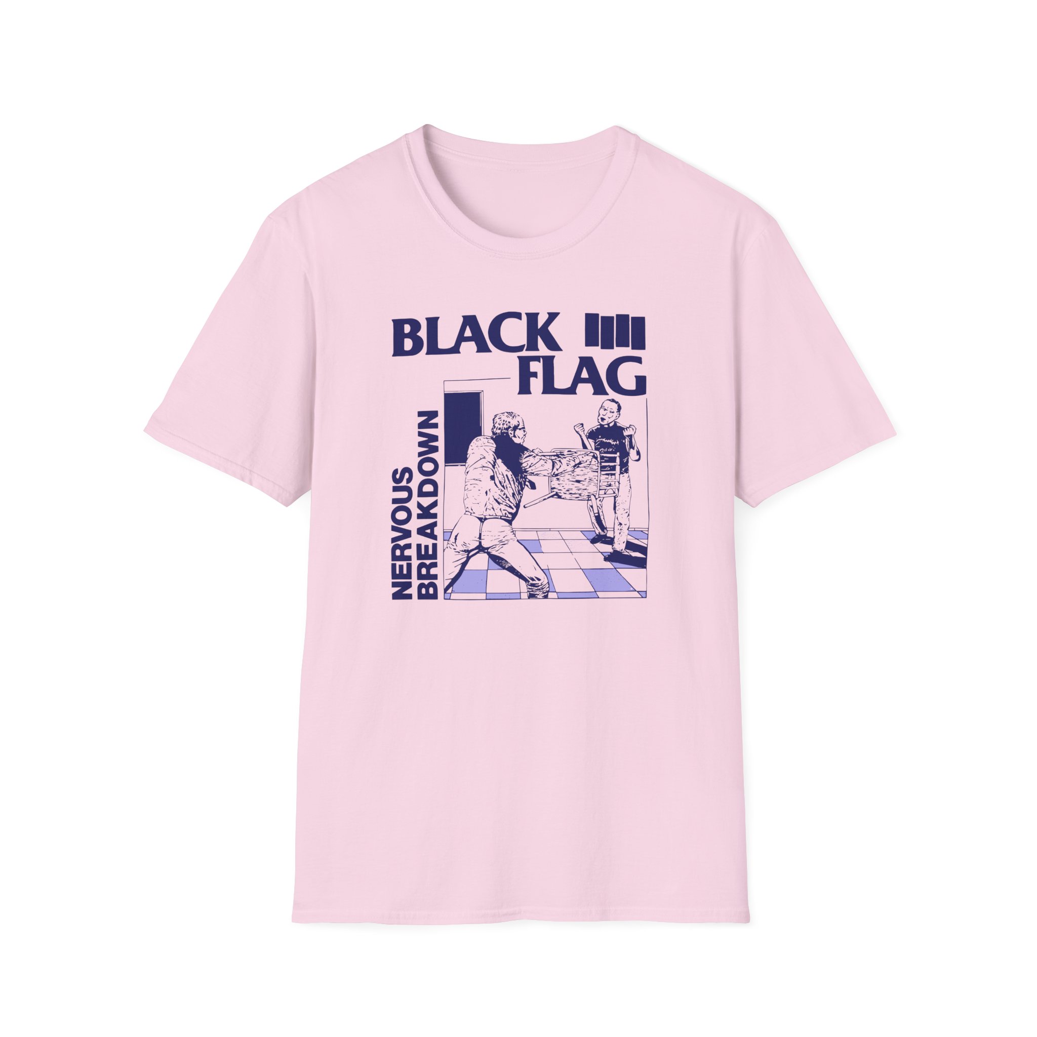 Black Flag Nervous Breakdown Unisex Softstyle T-Shirt