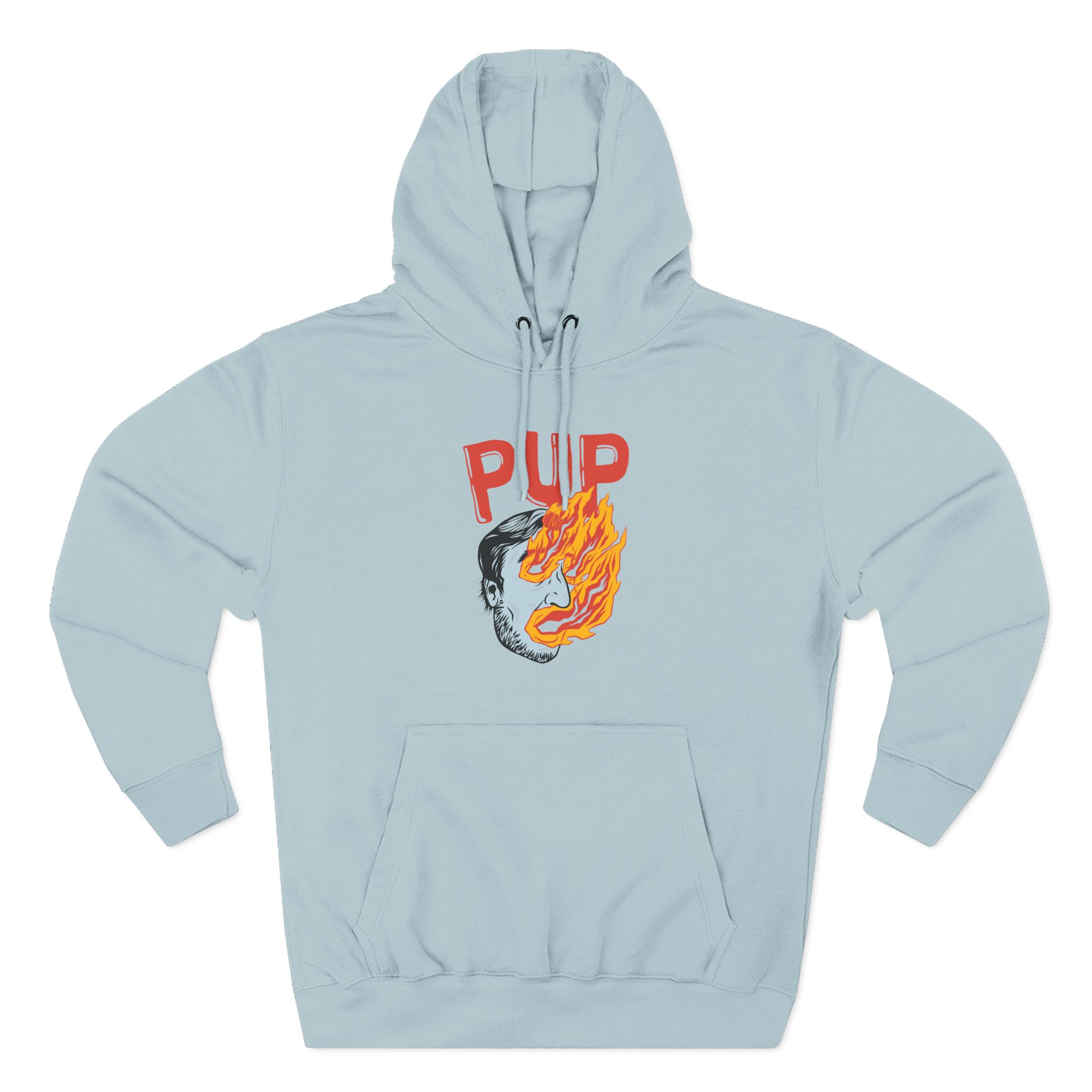 Pup I Hope the World Explodes Three-Panel Fleece Hoodie