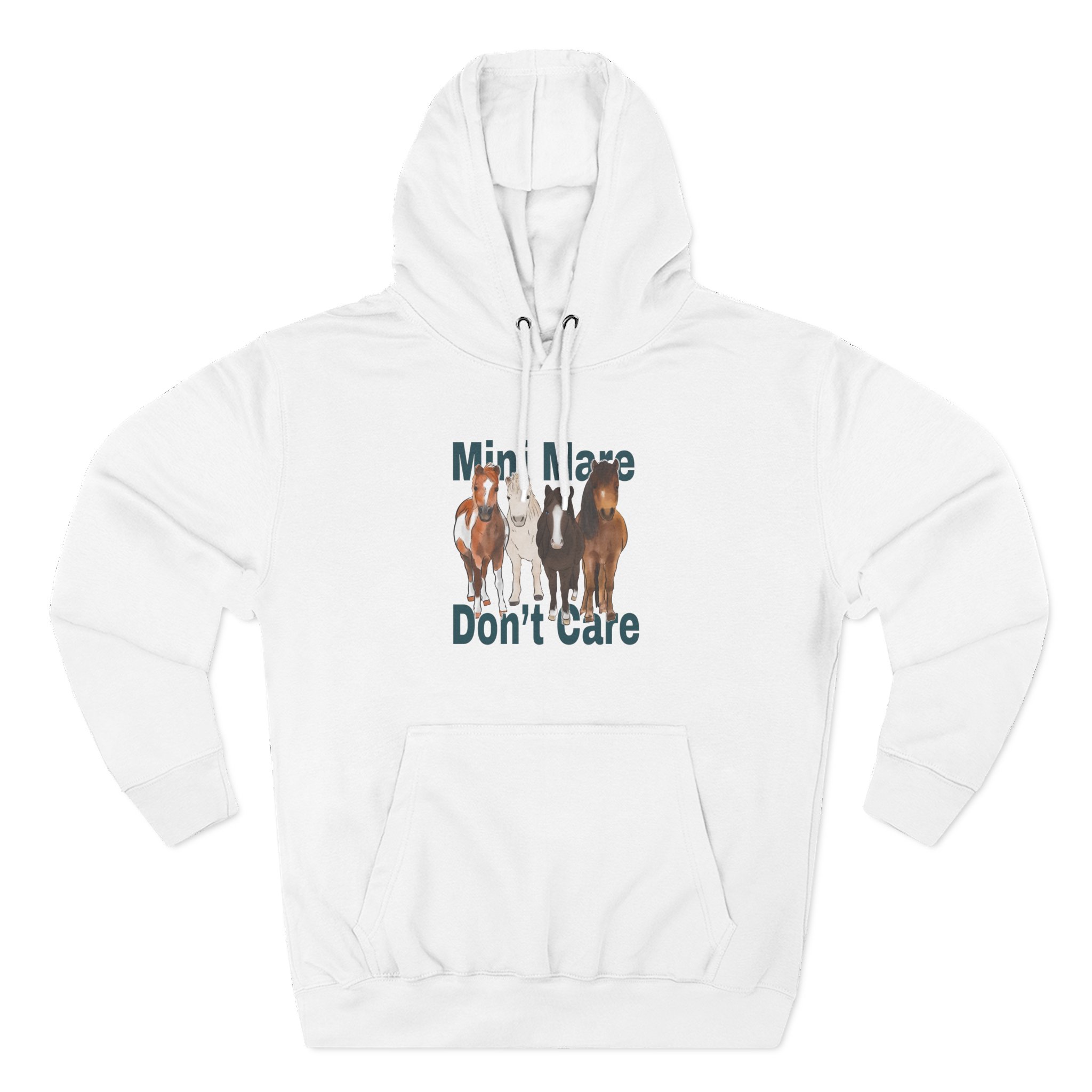 Katie Van Slyke Mini Mare Don't Care Three-Panel Fleece Hoodie