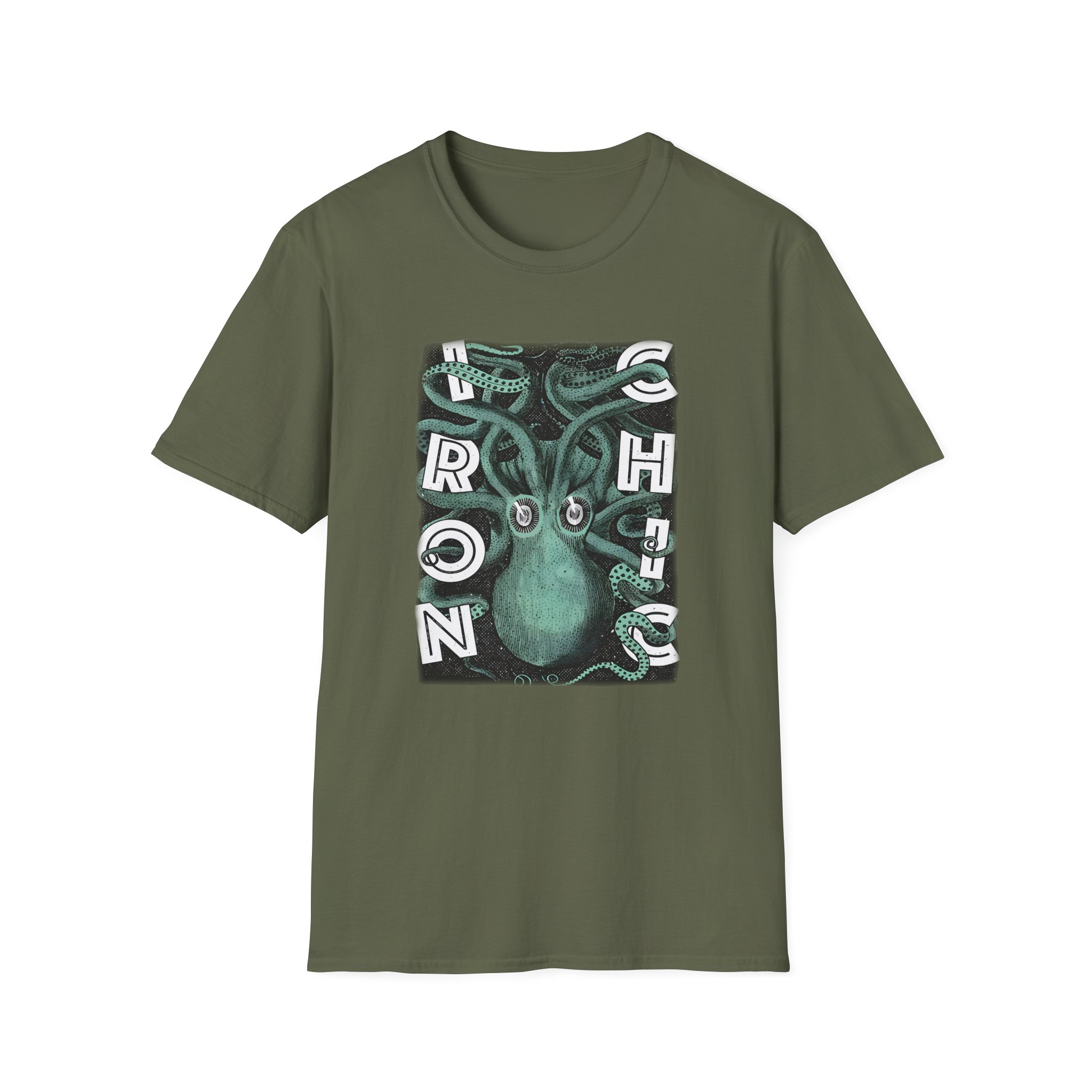 Iron Chic Octopus Unisex Softstyle T-Shirt