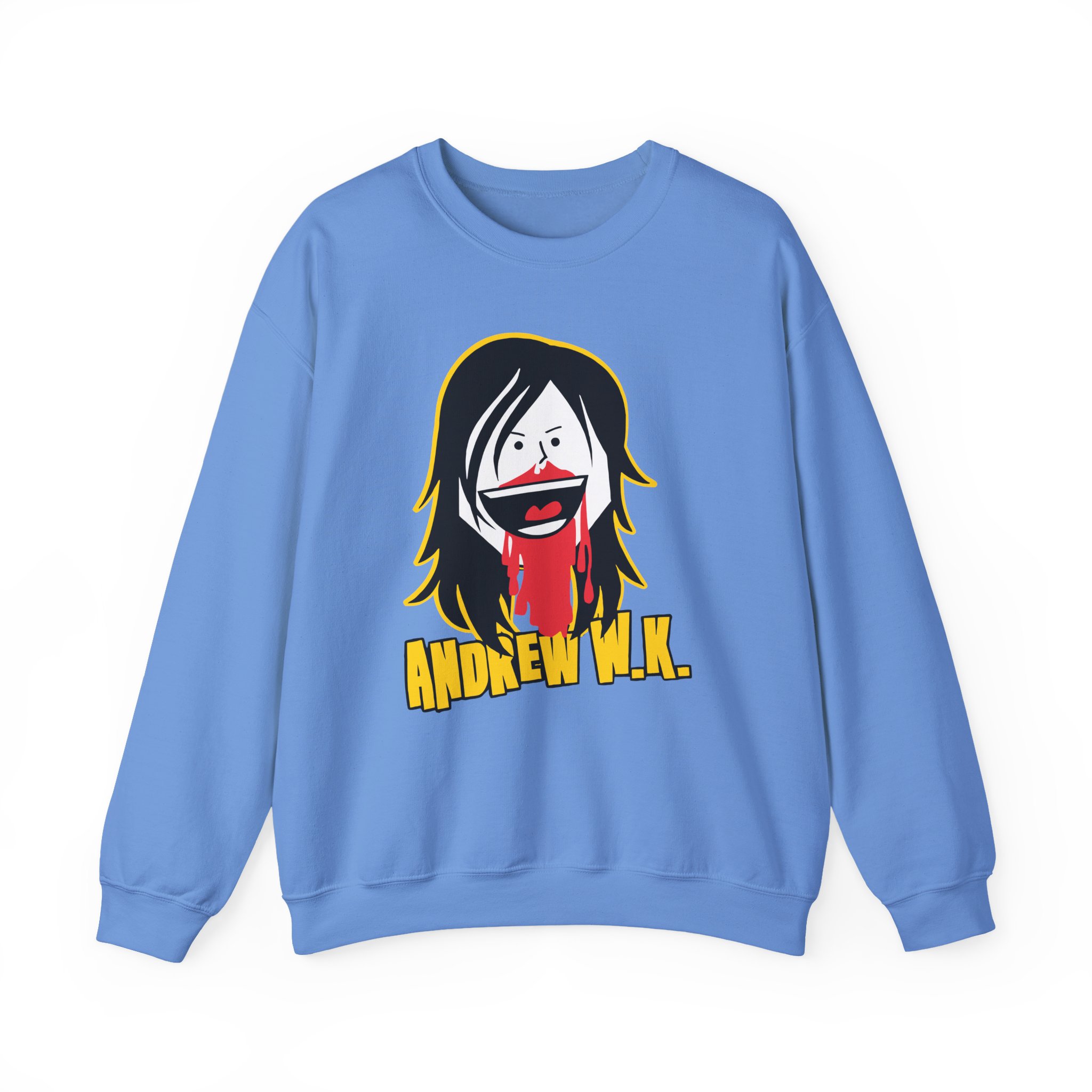 Andrew Wk Cartoon Bloody Nose Unisex Heavy Blendâ„¢ Crewneck Sweatshirt