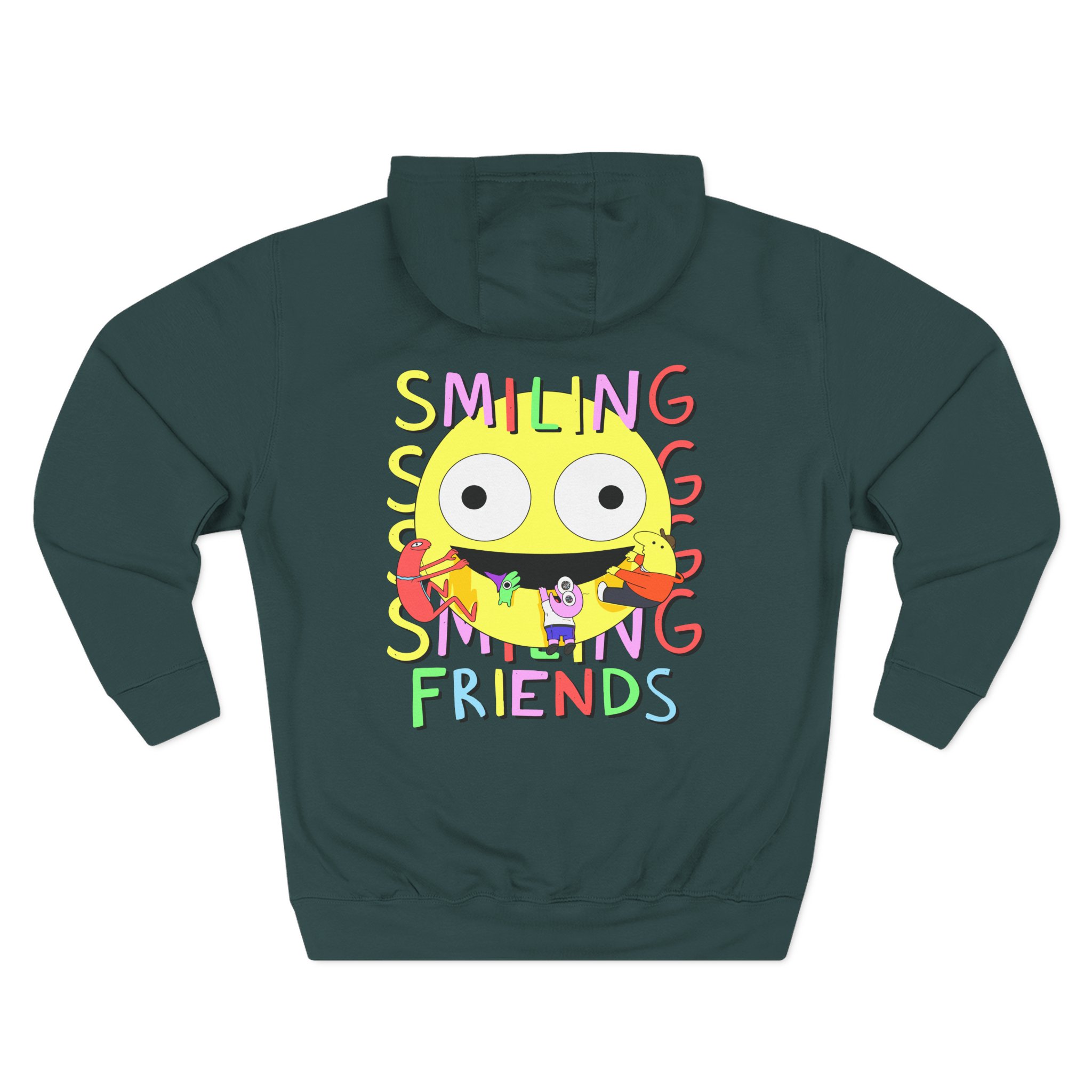 Smiling Friends Three-panel Fleece Hoodie
