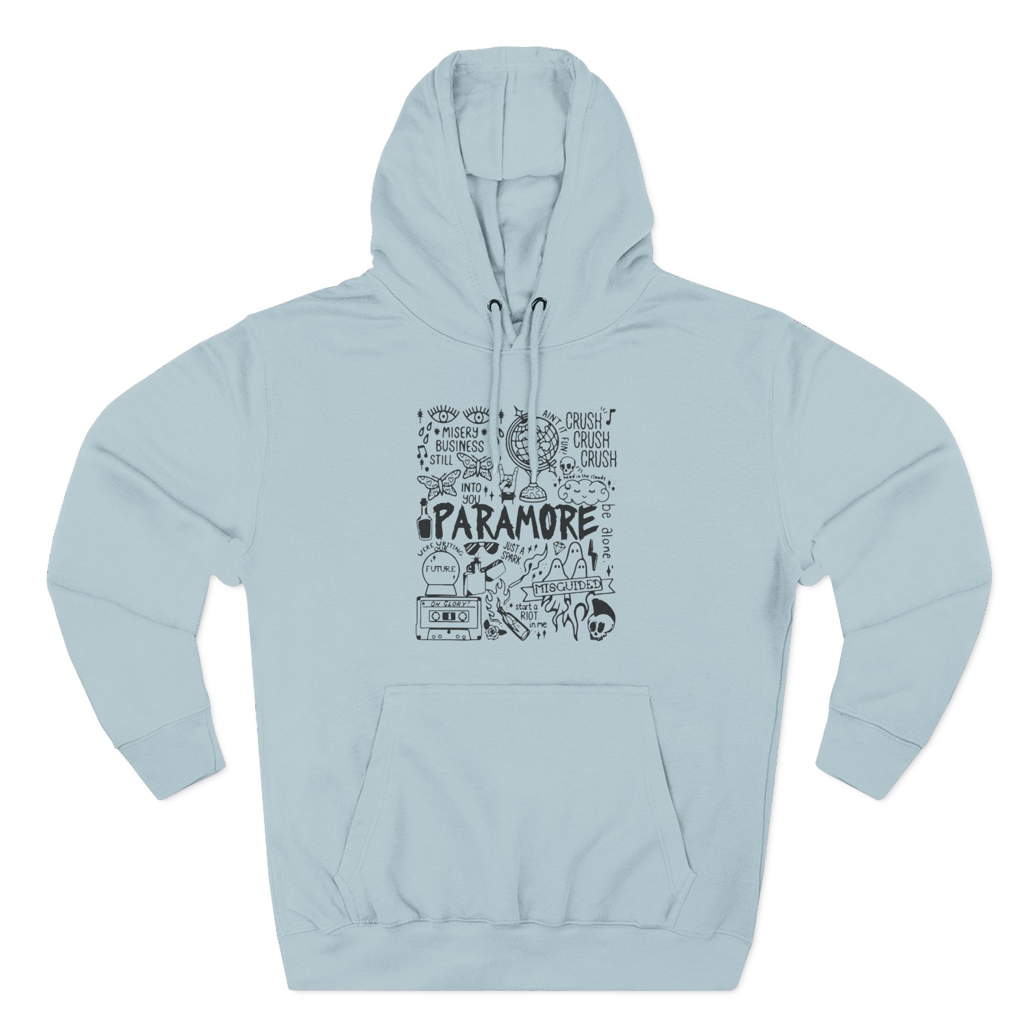 Hayley Willians Camiseta Paramore Emo Rock Three-Panel Fleece Hoodie