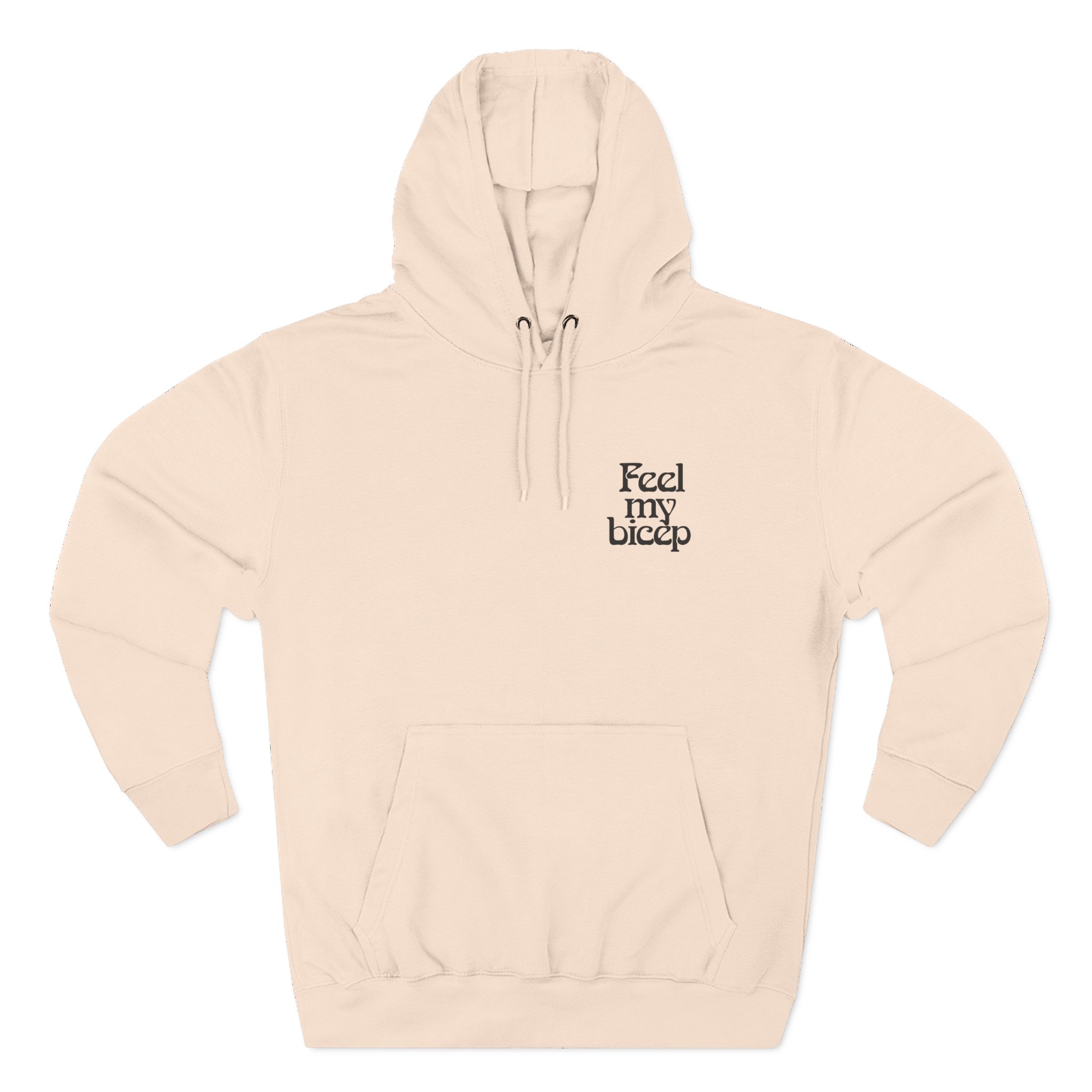 Bicep Feel My Three-Panel Fleece Hoodie