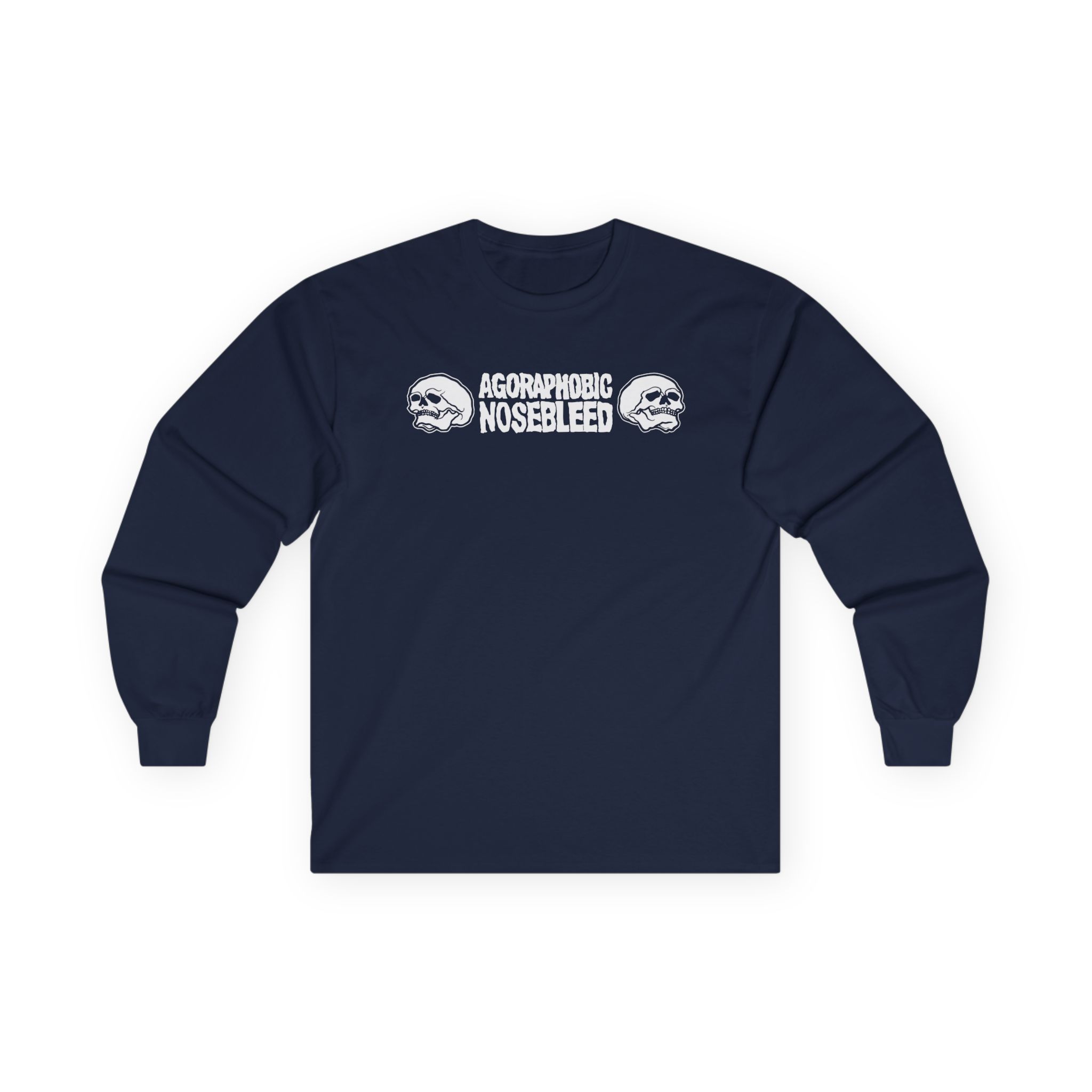 Agoraphobic Nosebleed Skulls Unisex Ultra Cotton Long Sleeve Tee