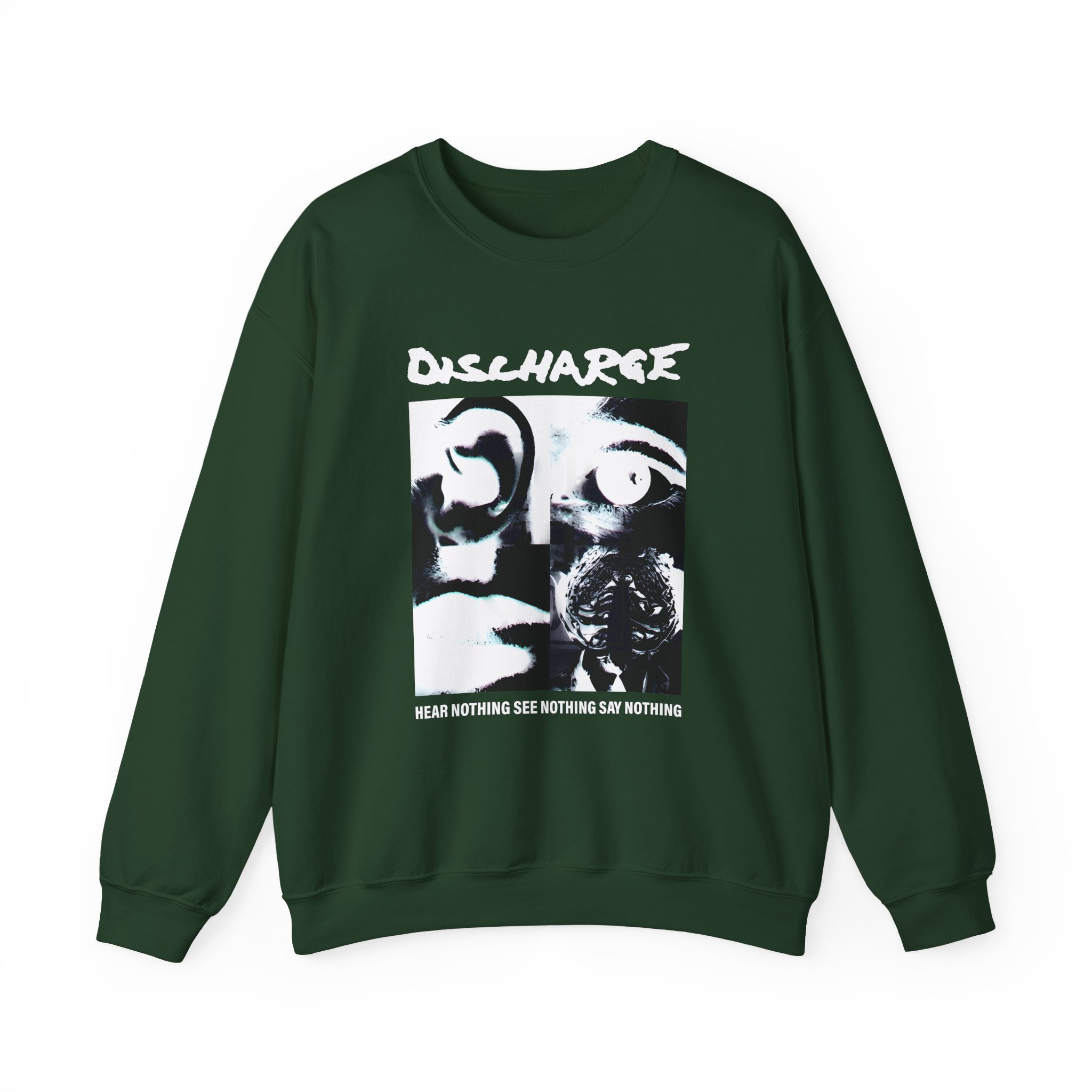 Discharge Hear Nothing Unisex Heavy Blendâ„¢ Crewneck Sweatshirt