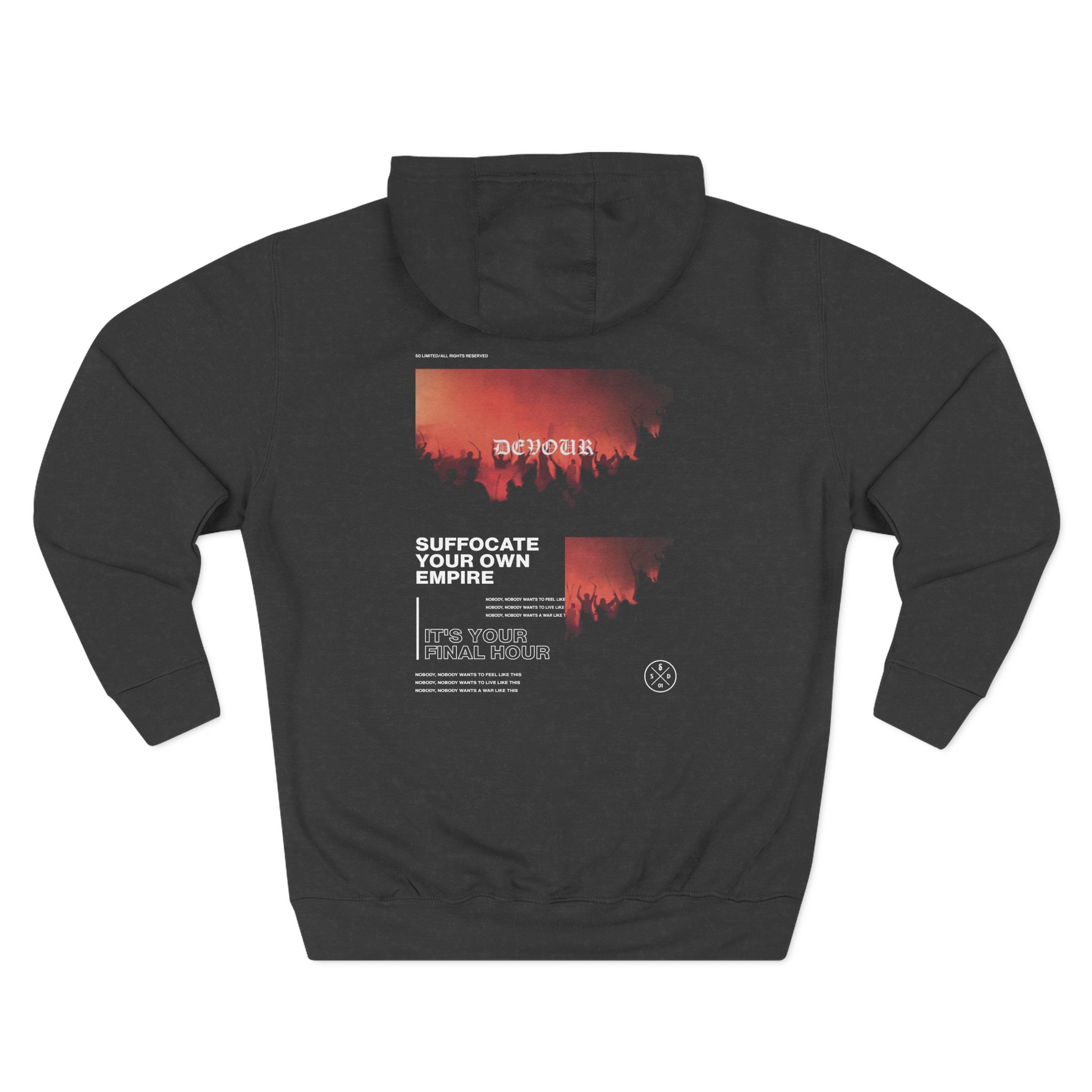 Shinedown Devour Three-Panel Fleece Hoodie