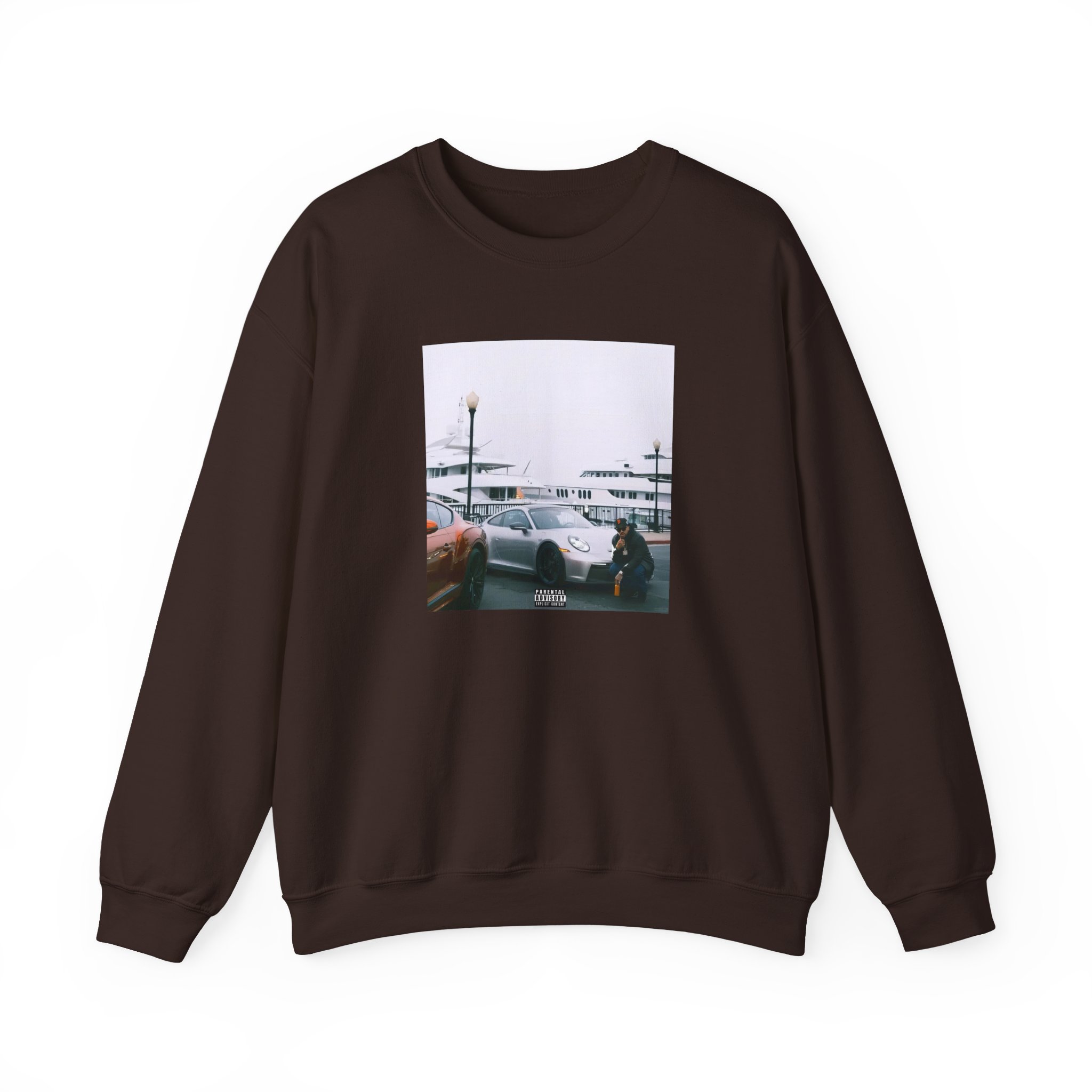 Larry June Spaceships on the Blade Unisex Heavy Blendâ„¢ Crewneck Sweatshirt
