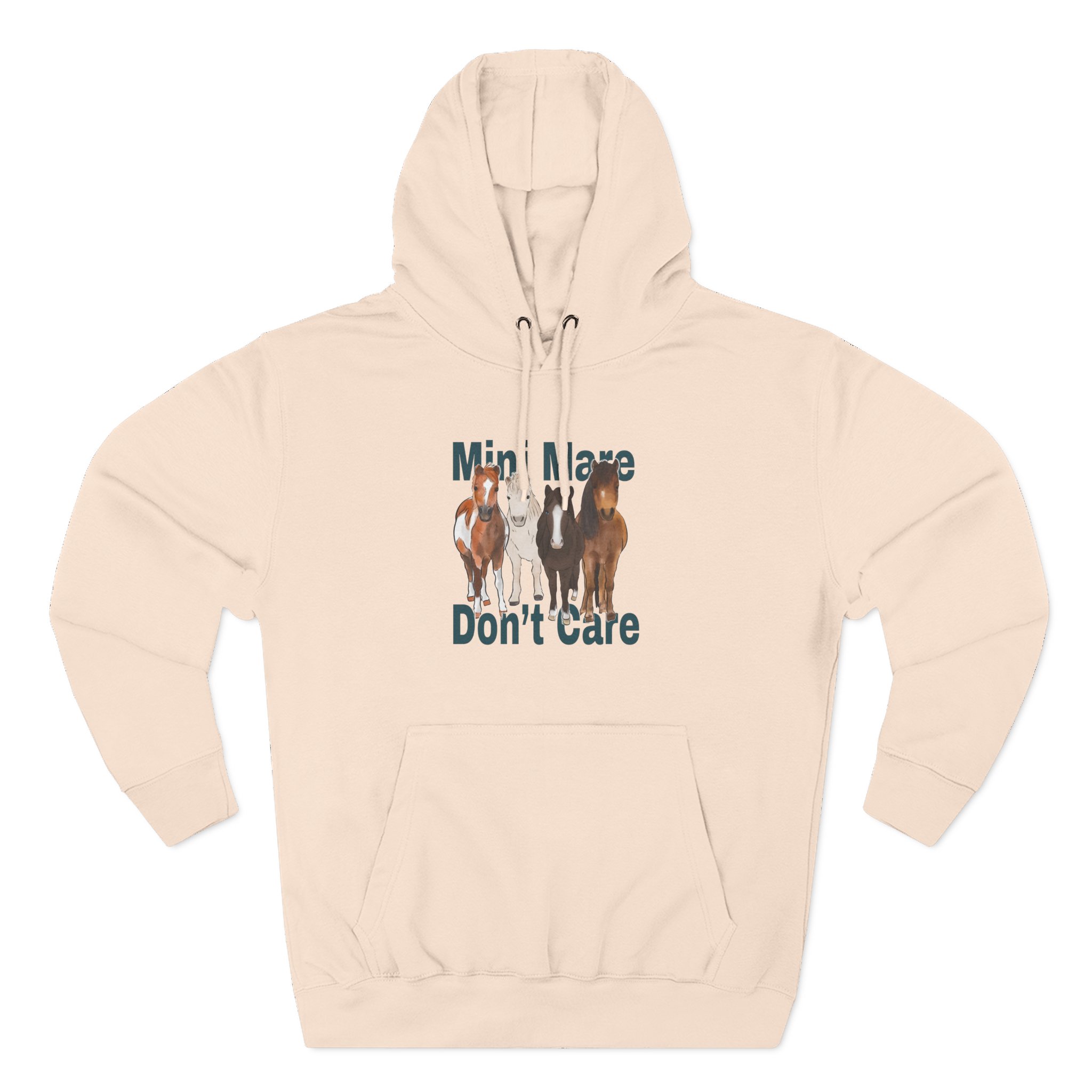 Katie Van Slyke Mini Mare Don't Care Three-Panel Fleece Hoodie