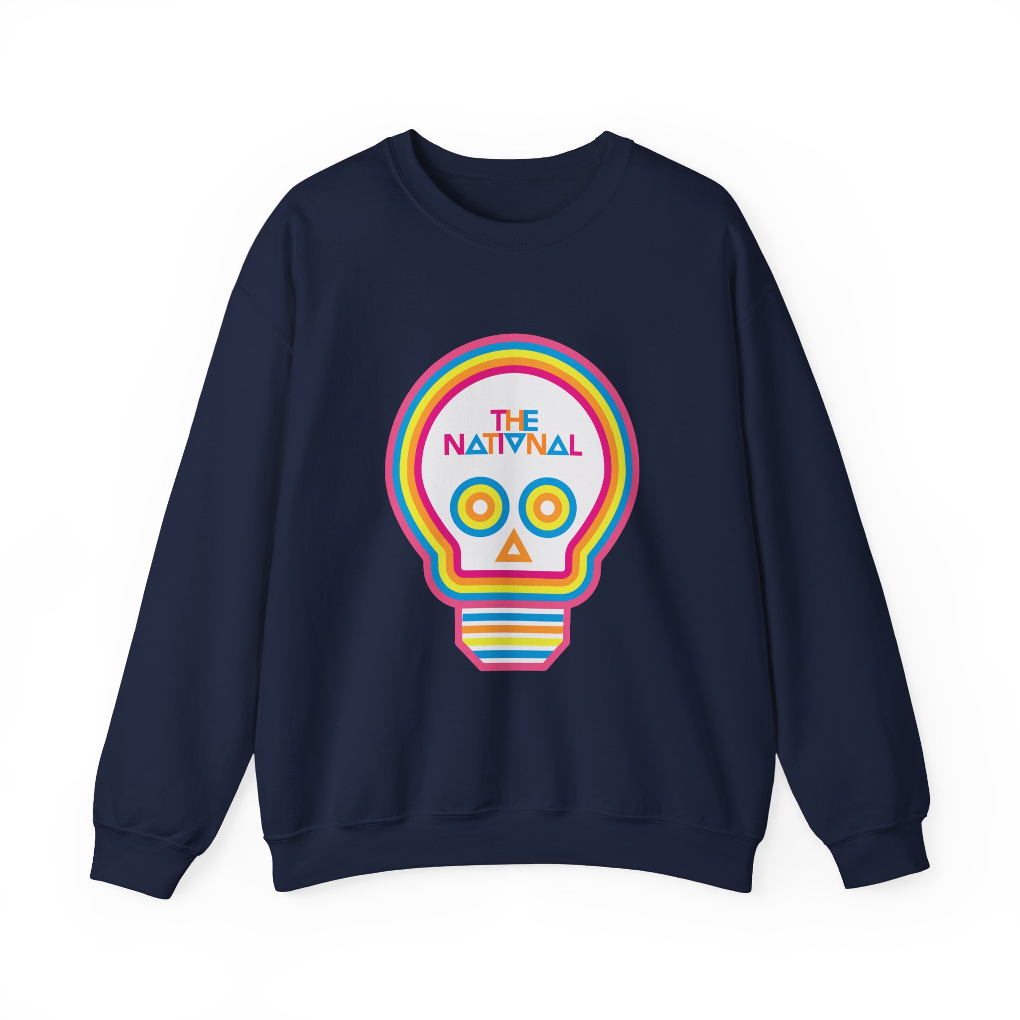 The National Lightbulb Skull Unisex Heavy Blend Crewneck Sweatshirt