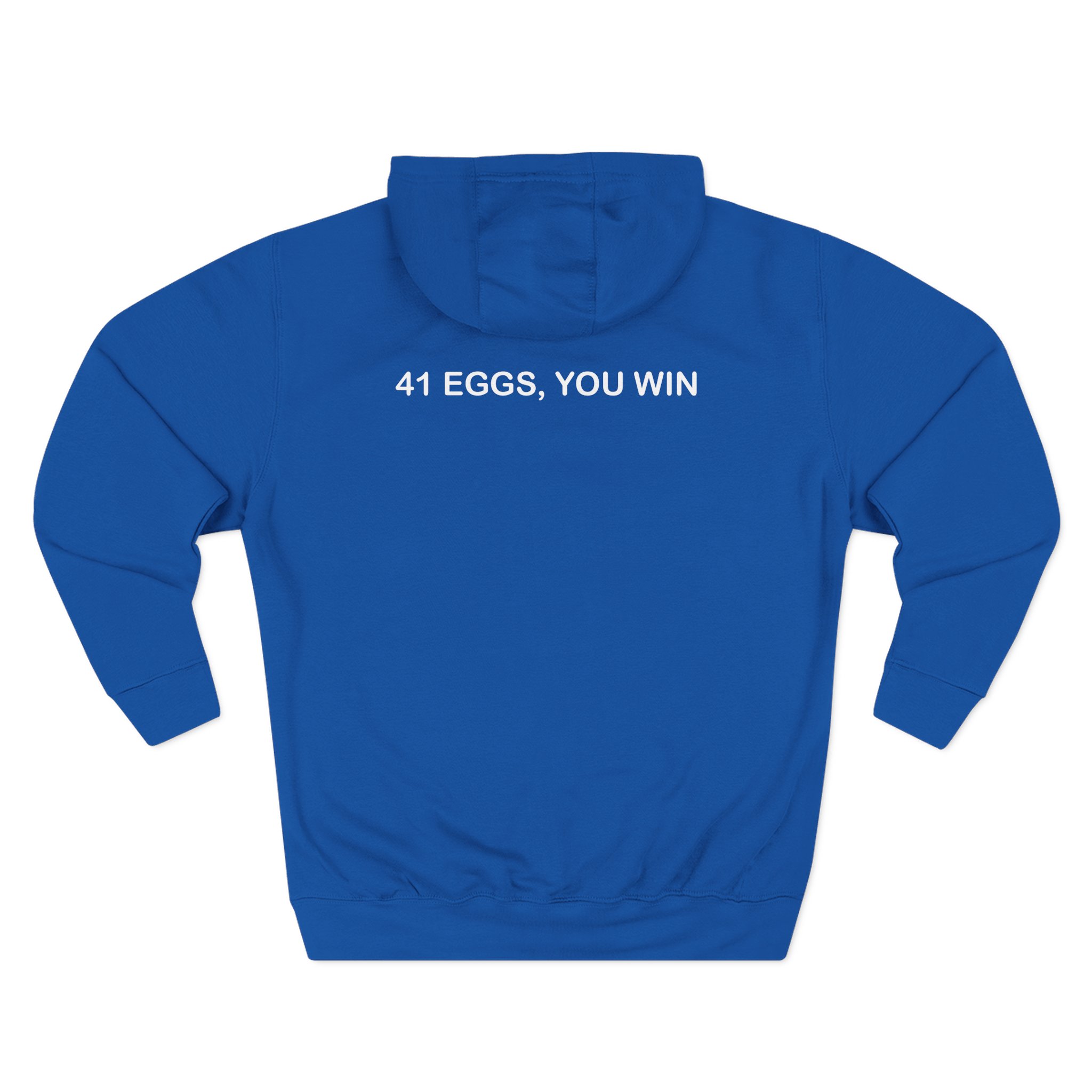 I Think You Should Leave River 41 Eggs You Win Three-Panel Fleece Hoodie
