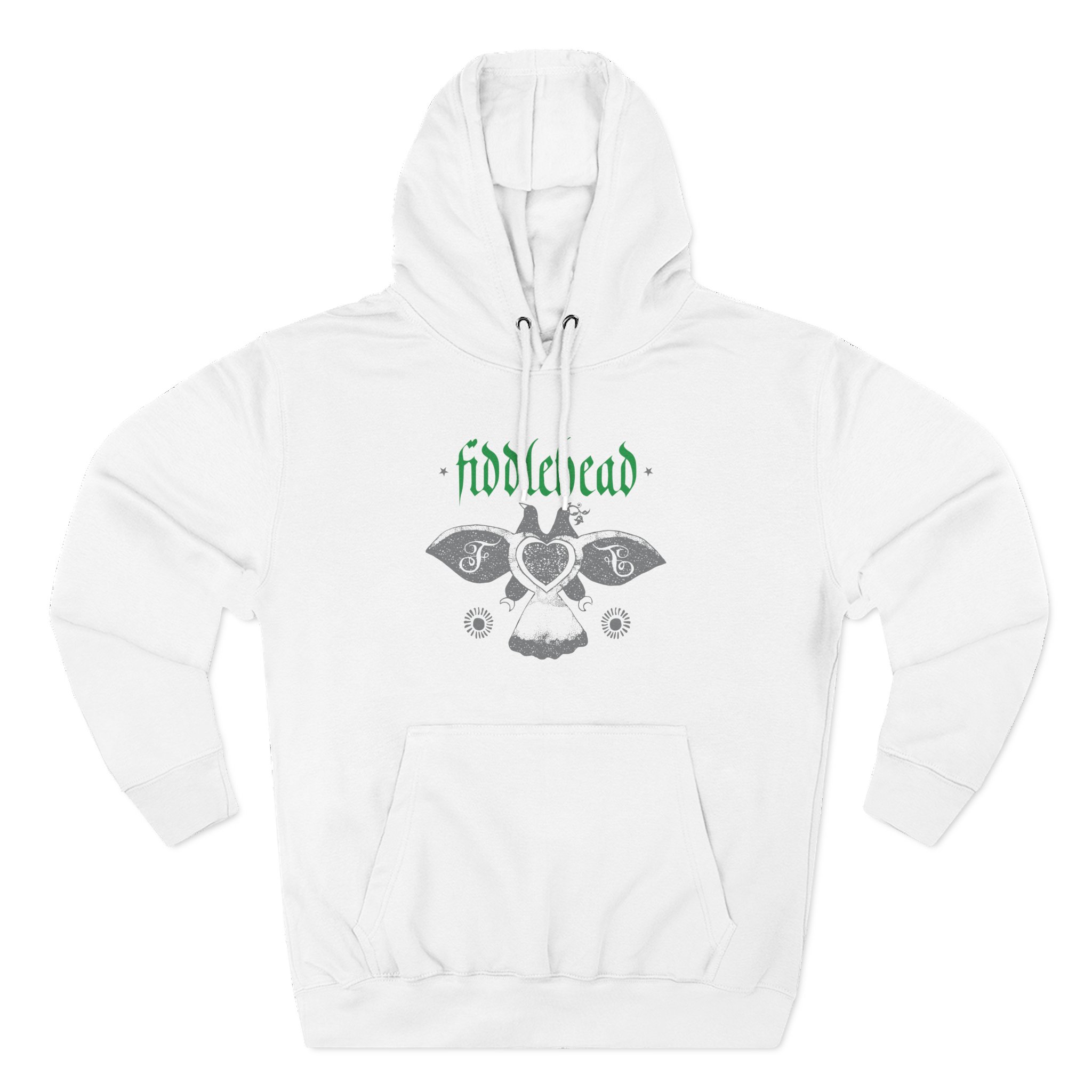 Fiddlehead Dove Three-Panel Fleece Hoodie