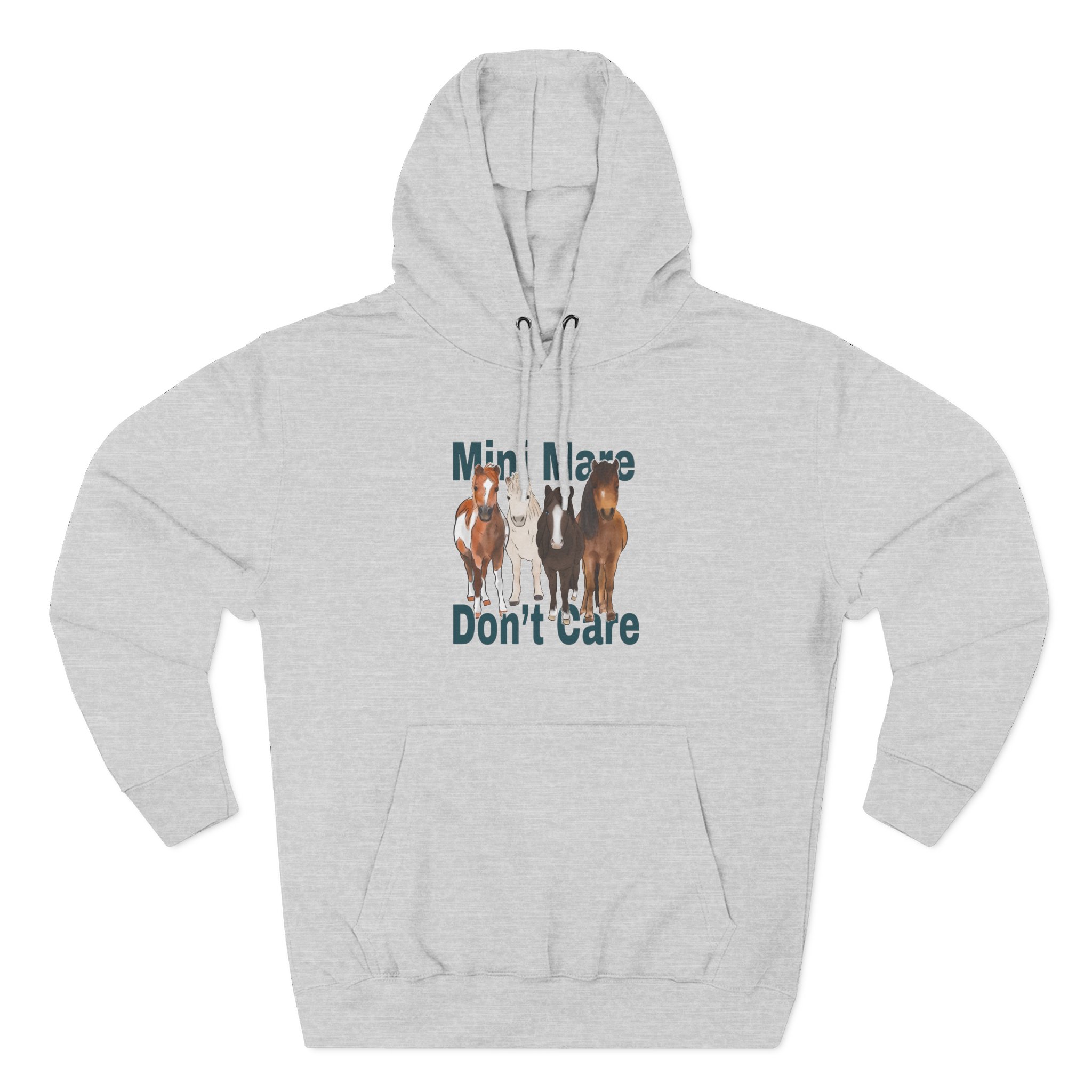 Katie Van Slyke Mini Mare Don't Care Three-Panel Fleece Hoodie