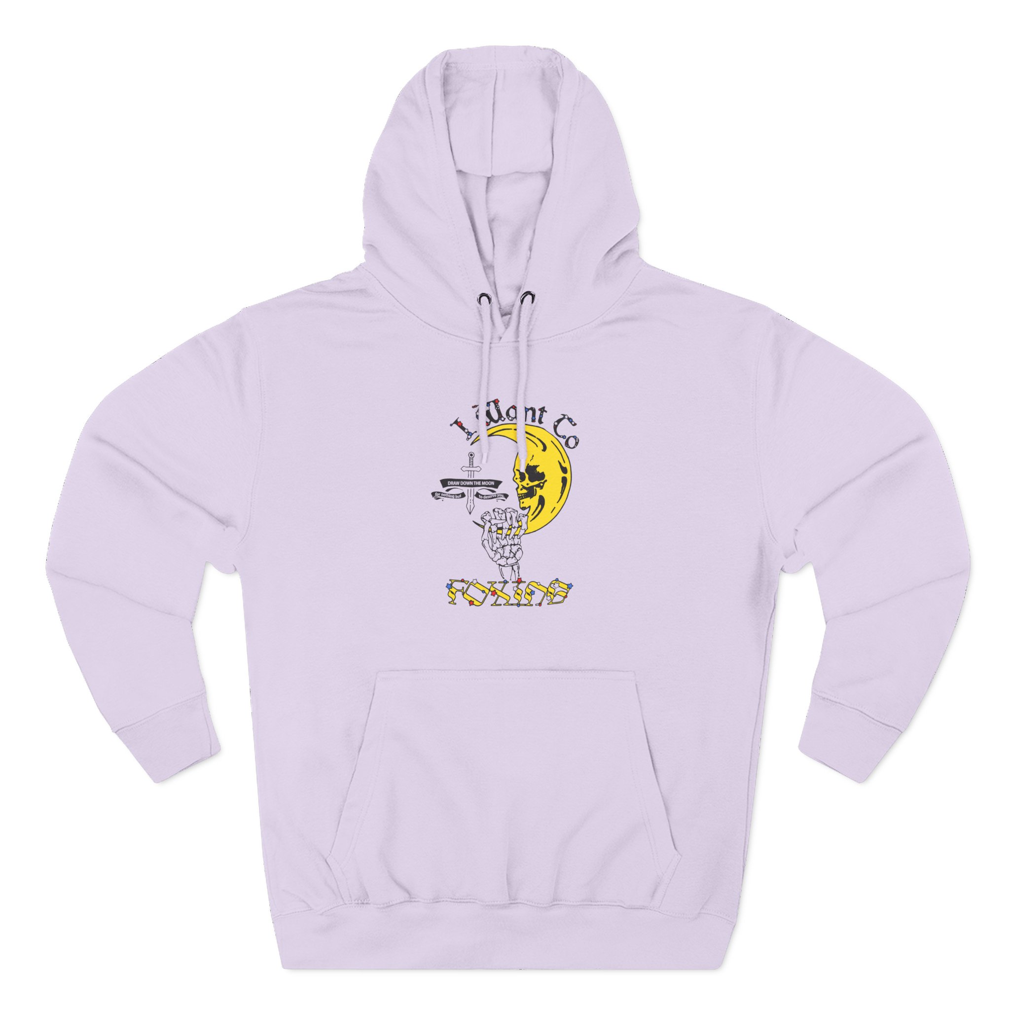 Foxing Draw Down Three-Panel Fleece Hoodie
