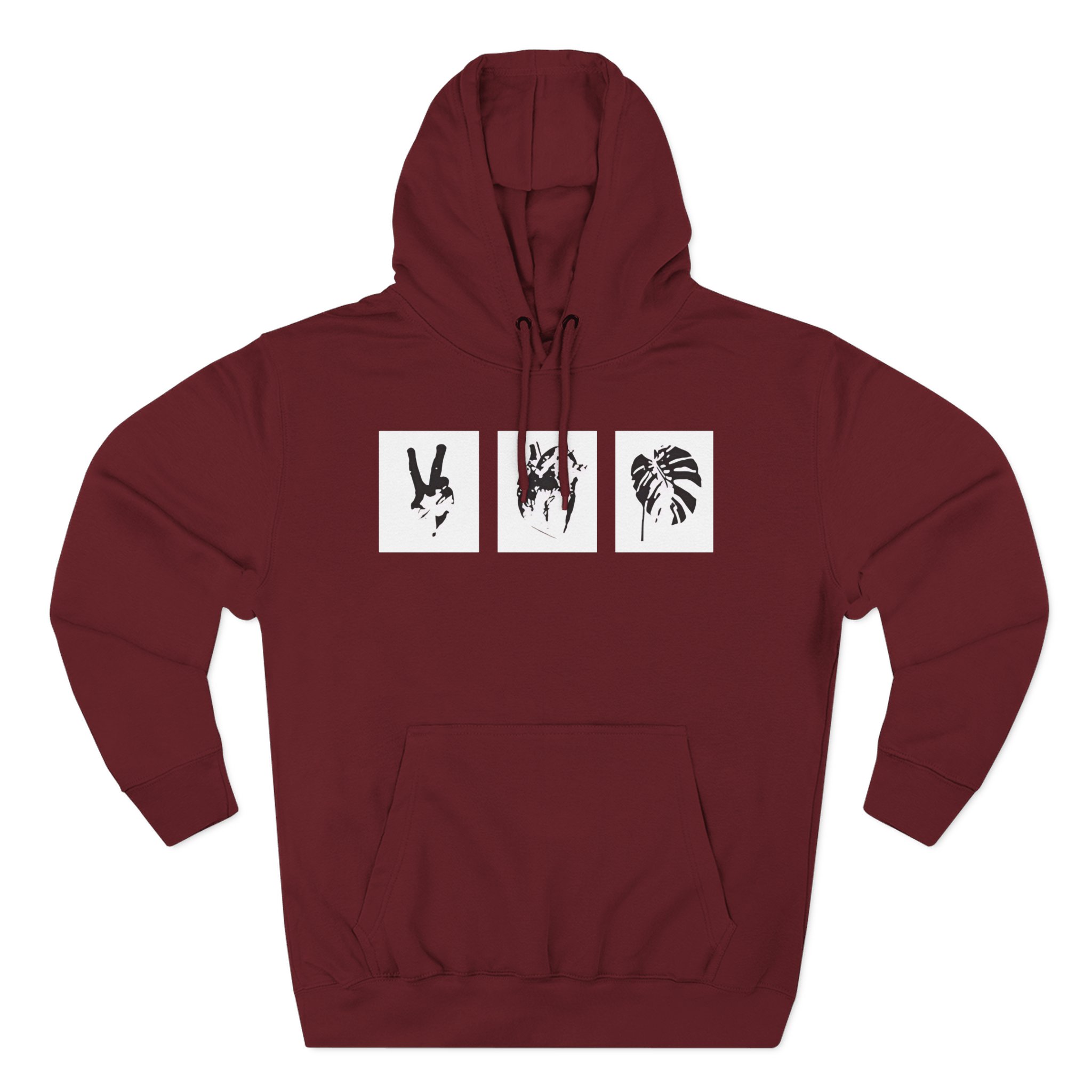 Mumbo Jumbo Peace, Love and Heavy Metal Three-Panel Fleece Hoodie