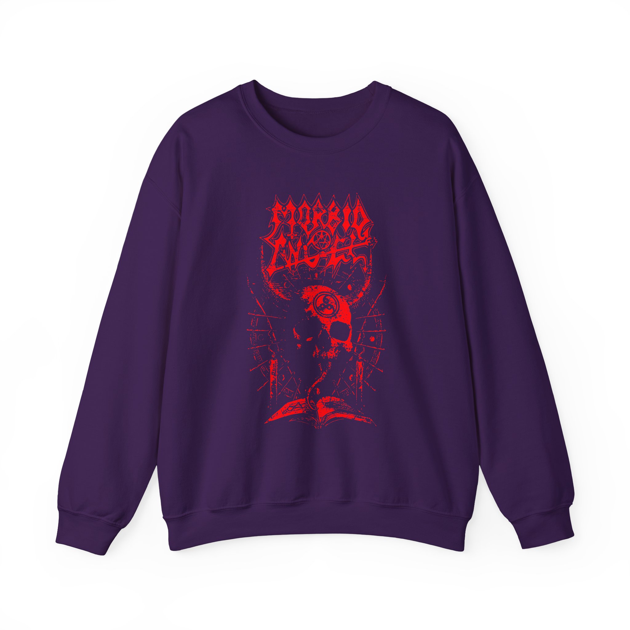 Morbid Angel Horned Skull Unisex Heavy Blendâ„¢ Crewneck Sweatshirt