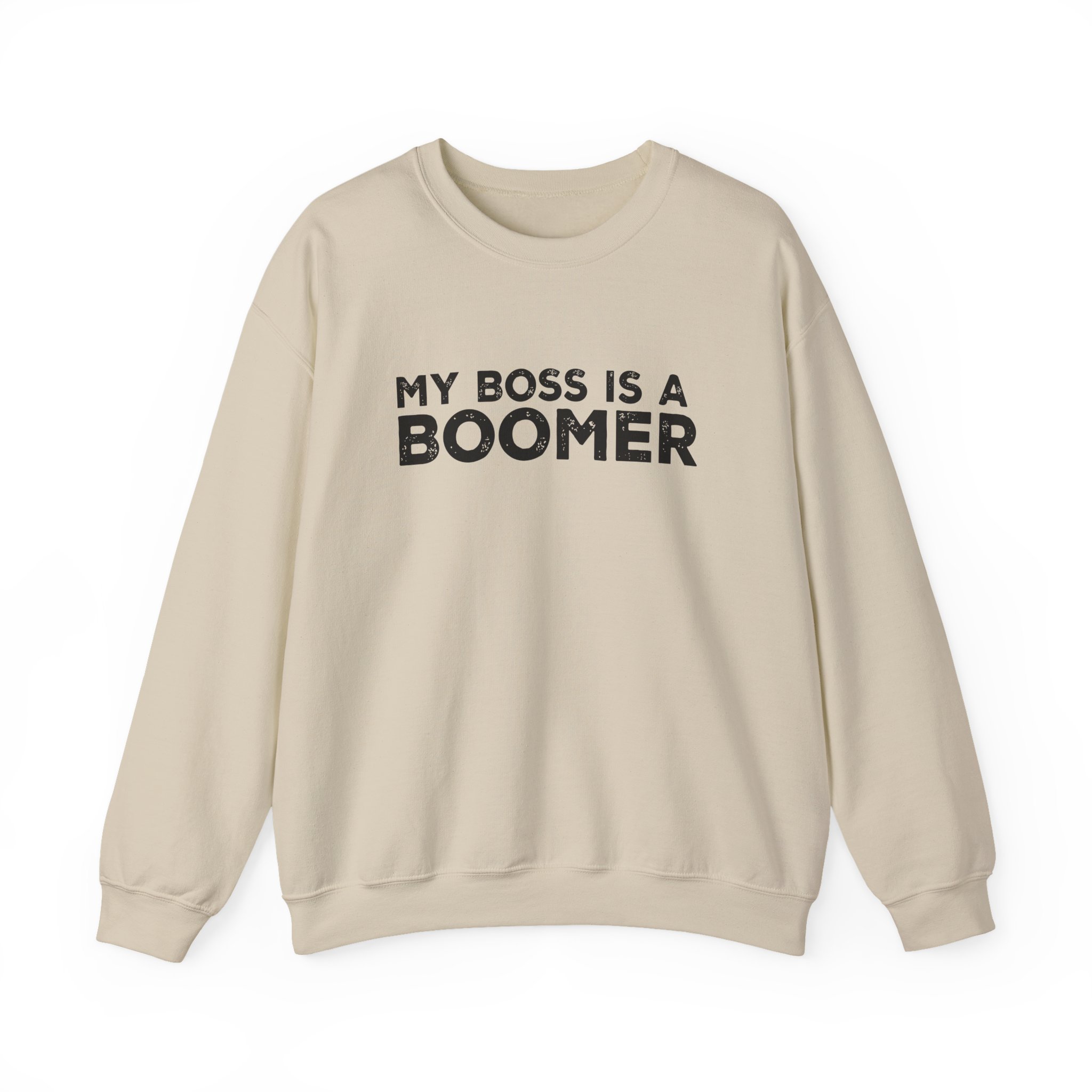 Kat Timpf My Boss is a Boomer Unisex Heavy Blendâ„¢ Crewneck Sweatshirt