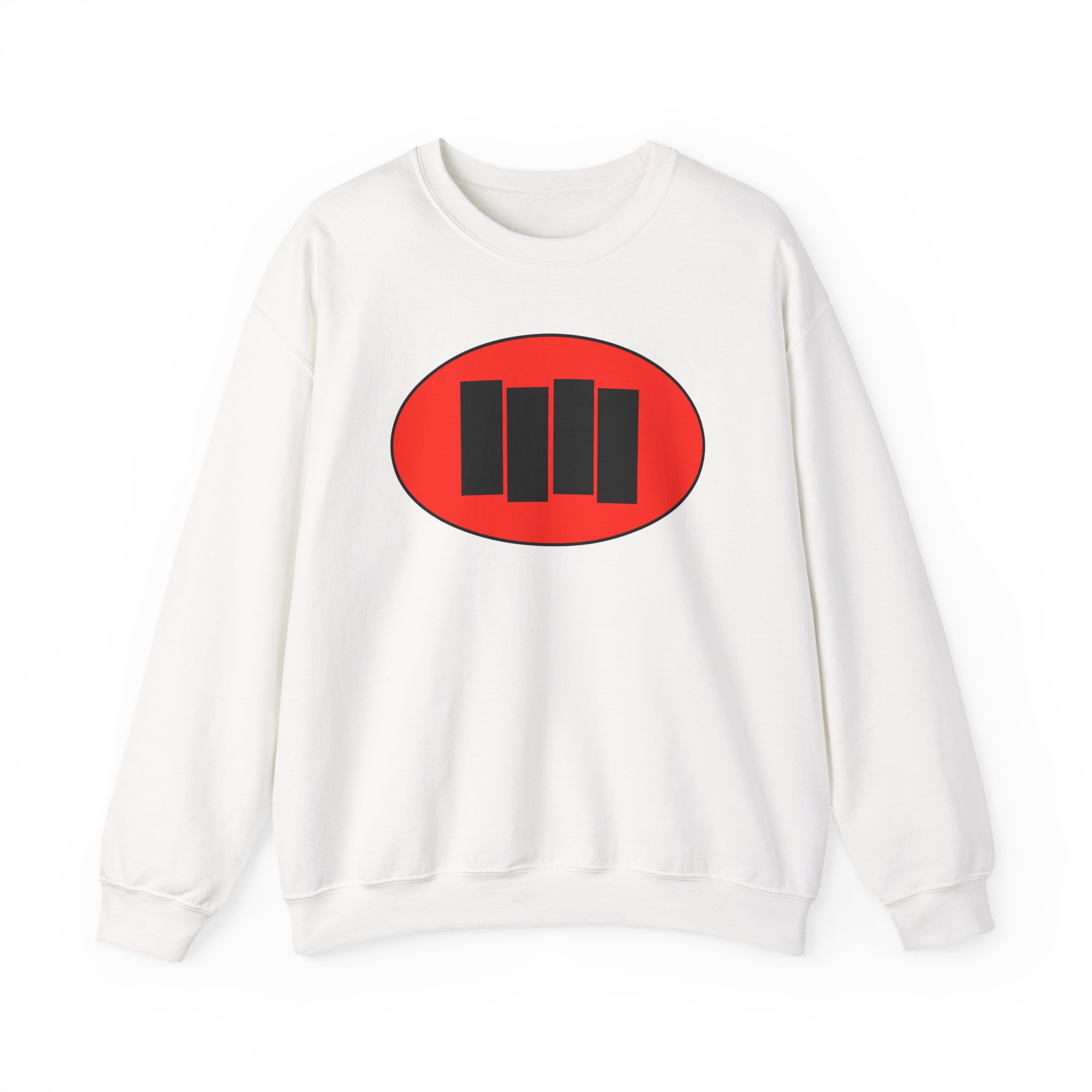 Black Flag Oval Bars Unisex Heavy Blendâ„¢ Crewneck Sweatshirt