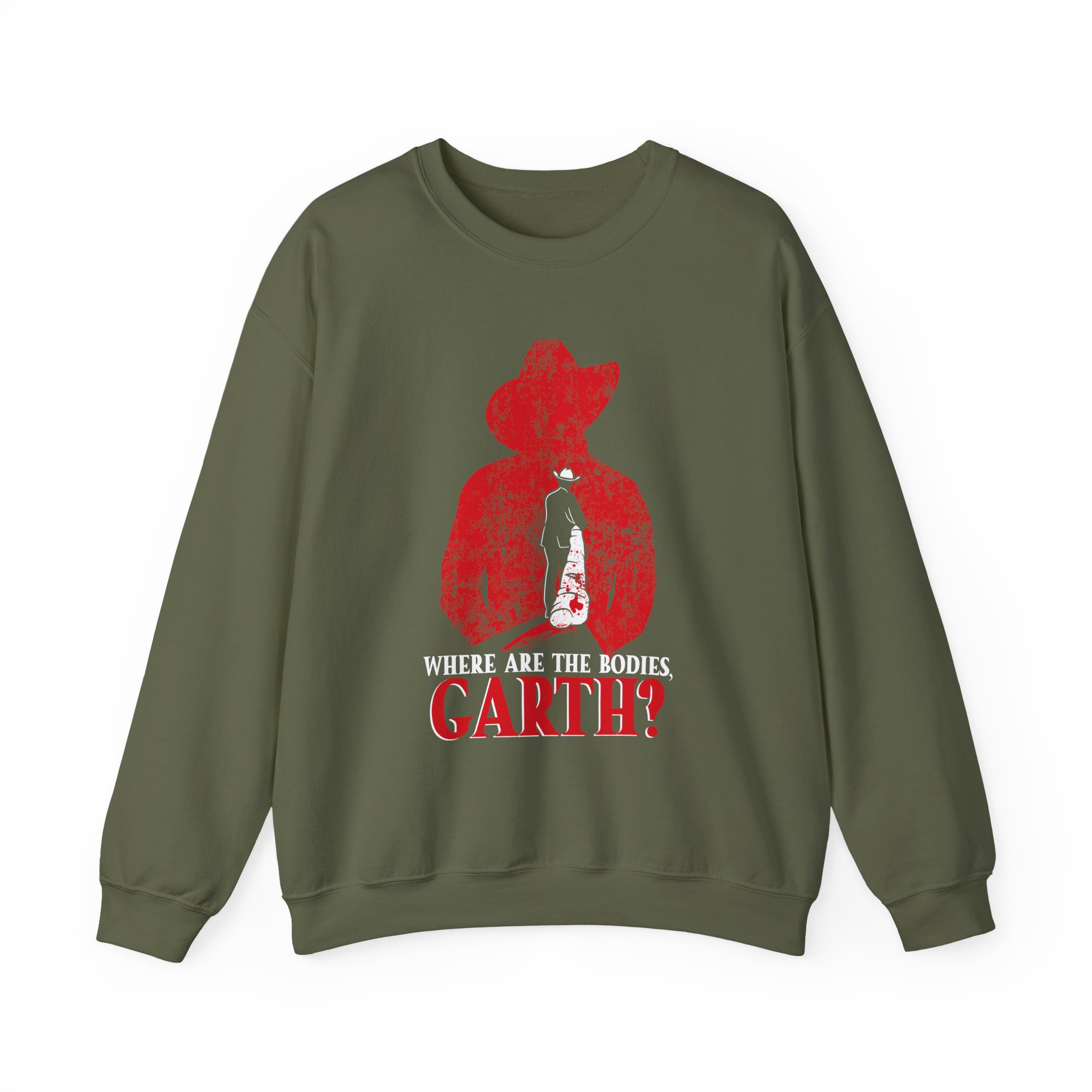 Ymh Where Are The Bodies, Garth? Unisex Heavy Blendâ„¢ Crewneck Sweatshirt