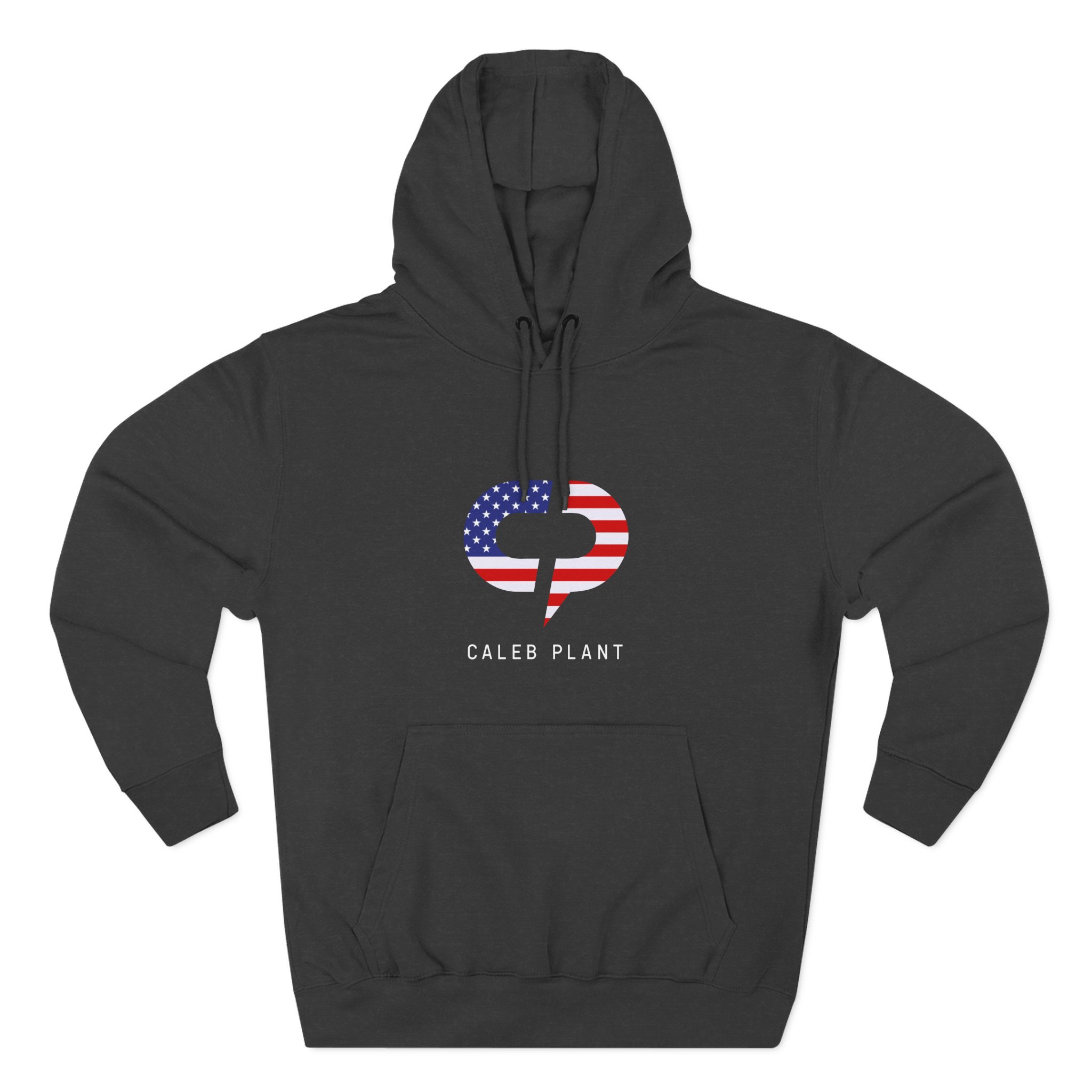 Caleb Plant Red, White and Blue Three-Panel Fleece Hoodie