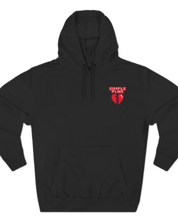 Simple Plan 90's Computer Three-Panel Fleece Hoodie