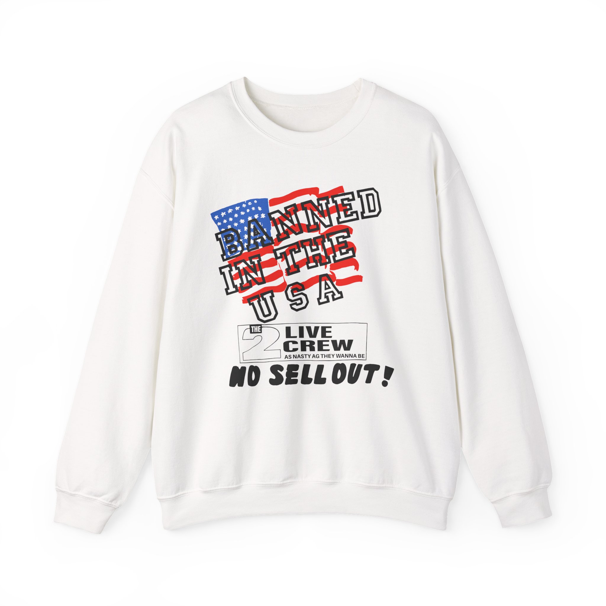 2 Live Crew Banned in the U.s.a. Luke Records Unisex Heavy Blendâ„¢ Crewneck Sweatshirt