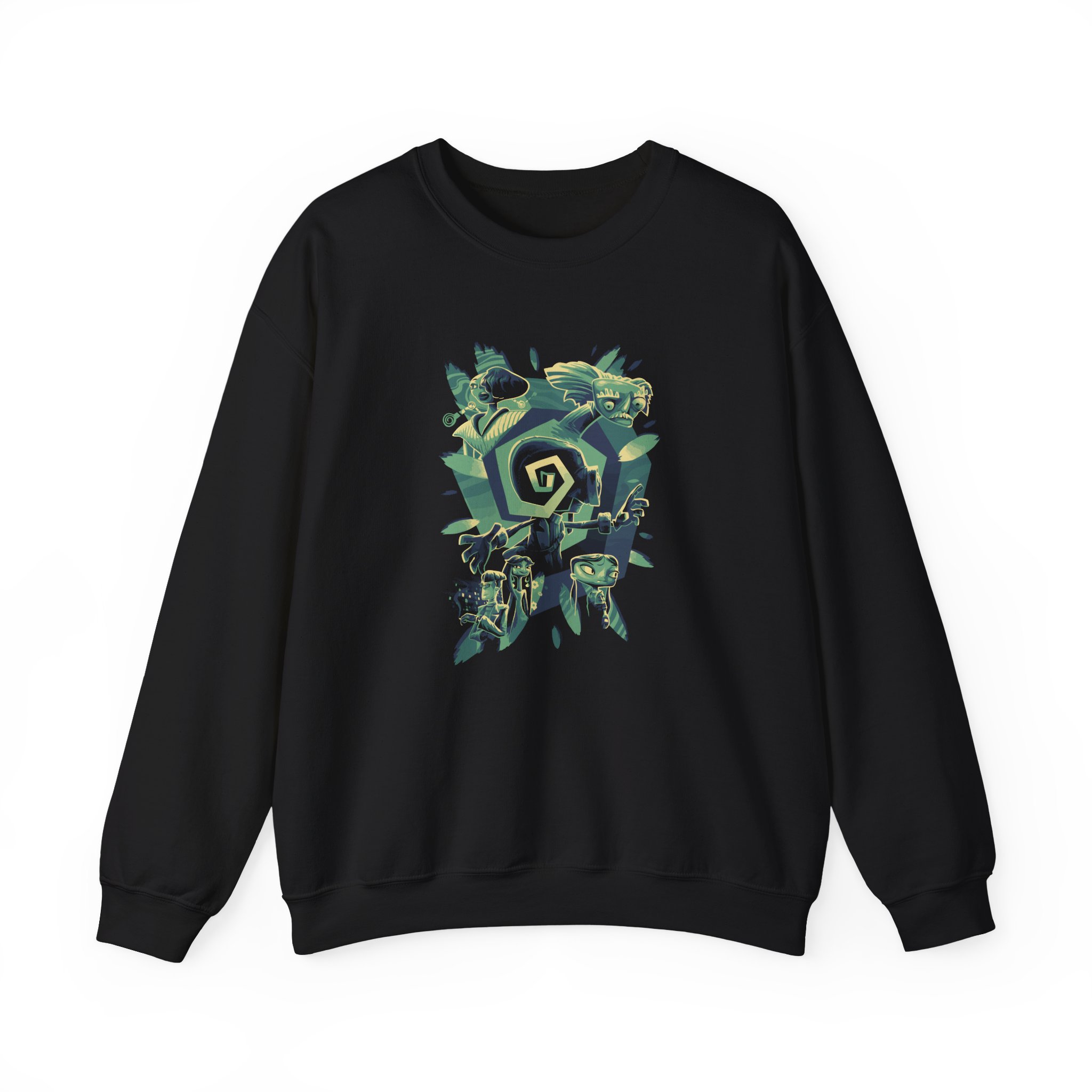 Double Fine Psychodelic Cast Unisex Heavy Blendâ„¢ Crewneck Sweatshirt